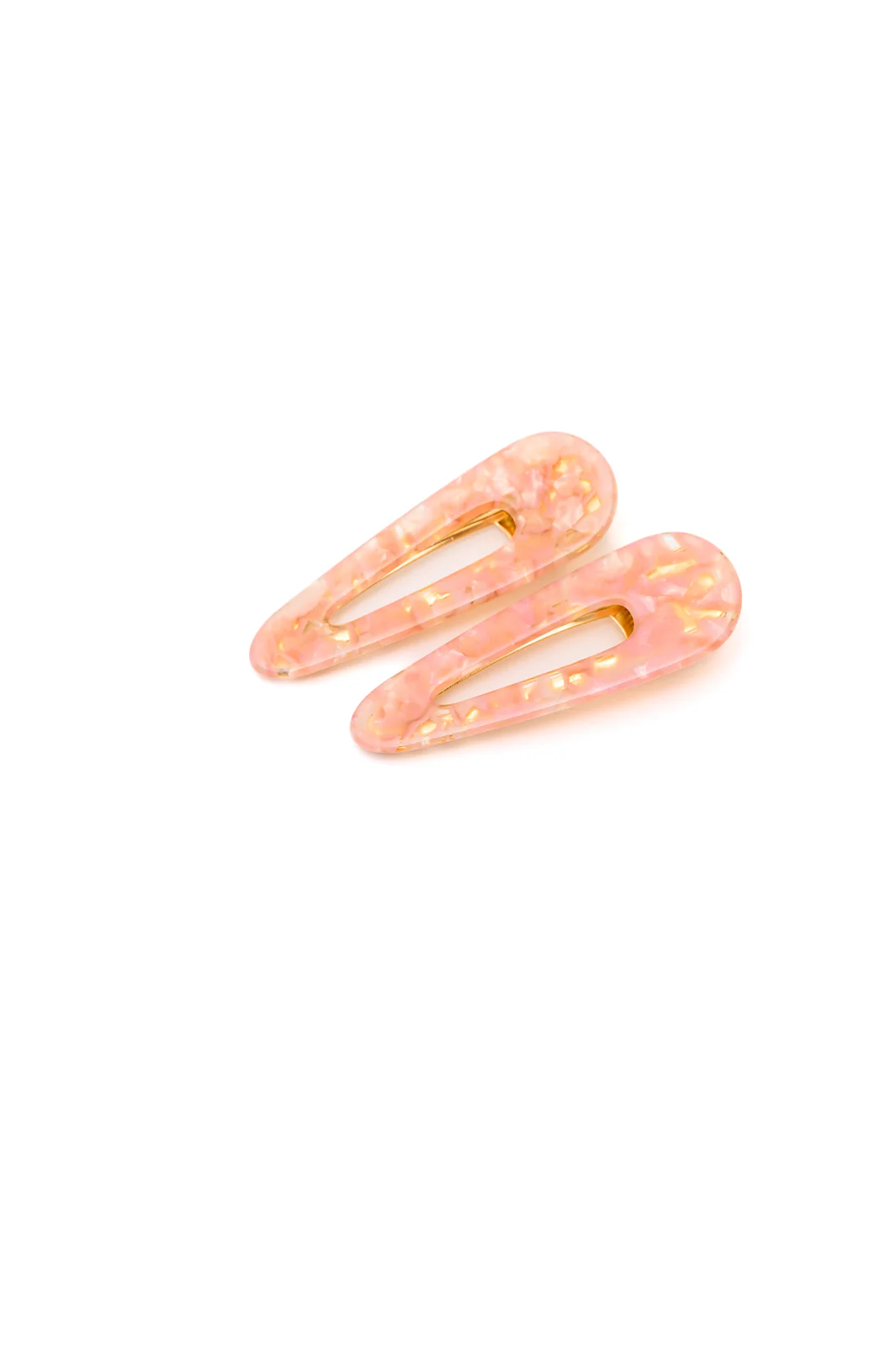 2 Pack Teardrop Hair Clip in Pink Shell - 8/14/2023 - Image 3