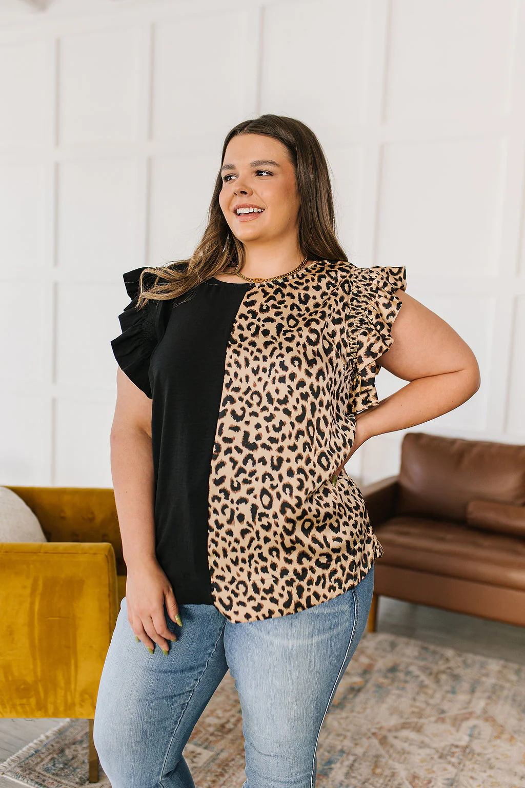 A Bit Wild Flutter Sleeve Top - 6/27/2023 - Image 12