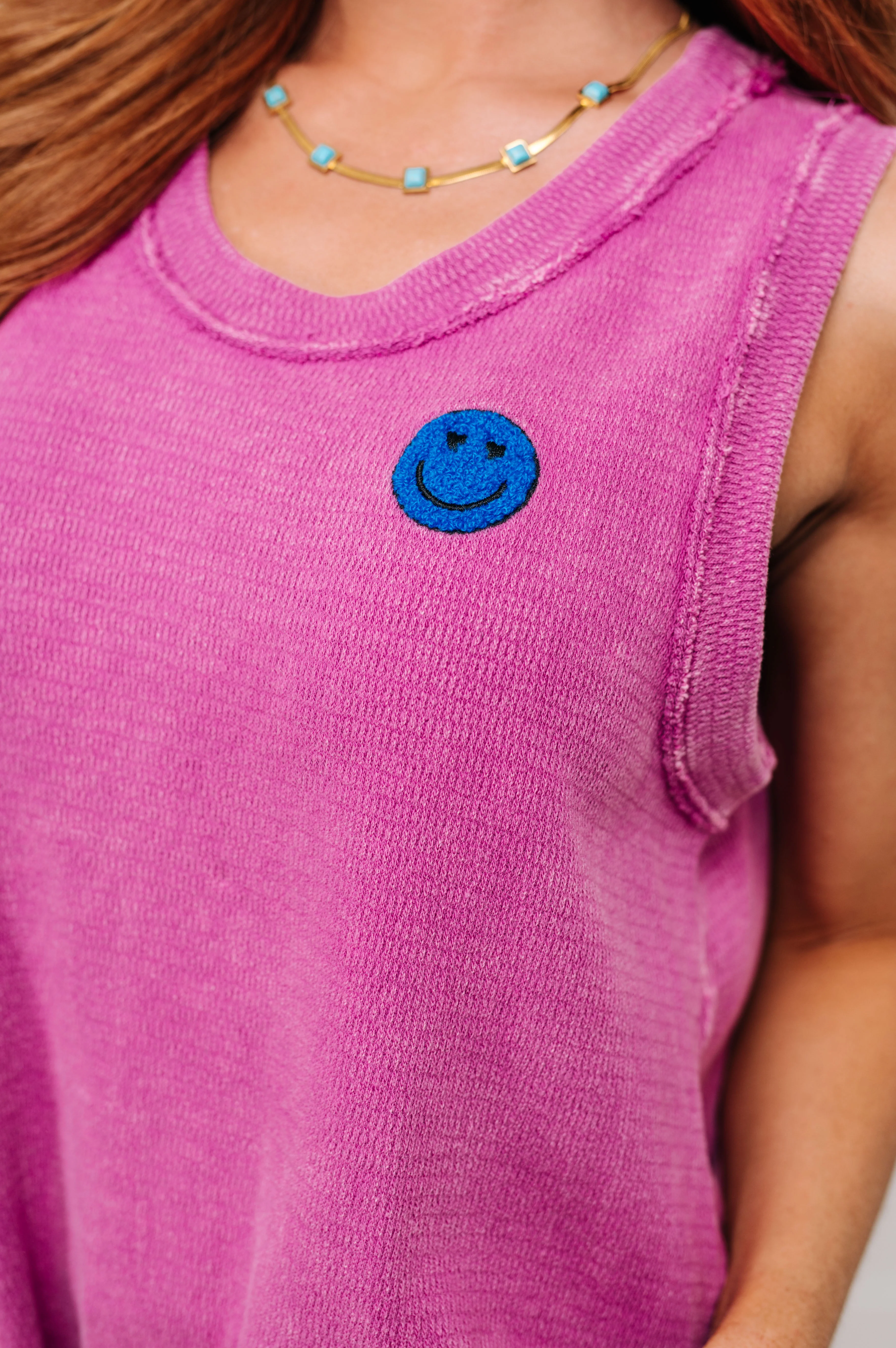 A Few of My Favorite Things Round Neck Tank in Fuchsia - 7/16/2024 - Image 5