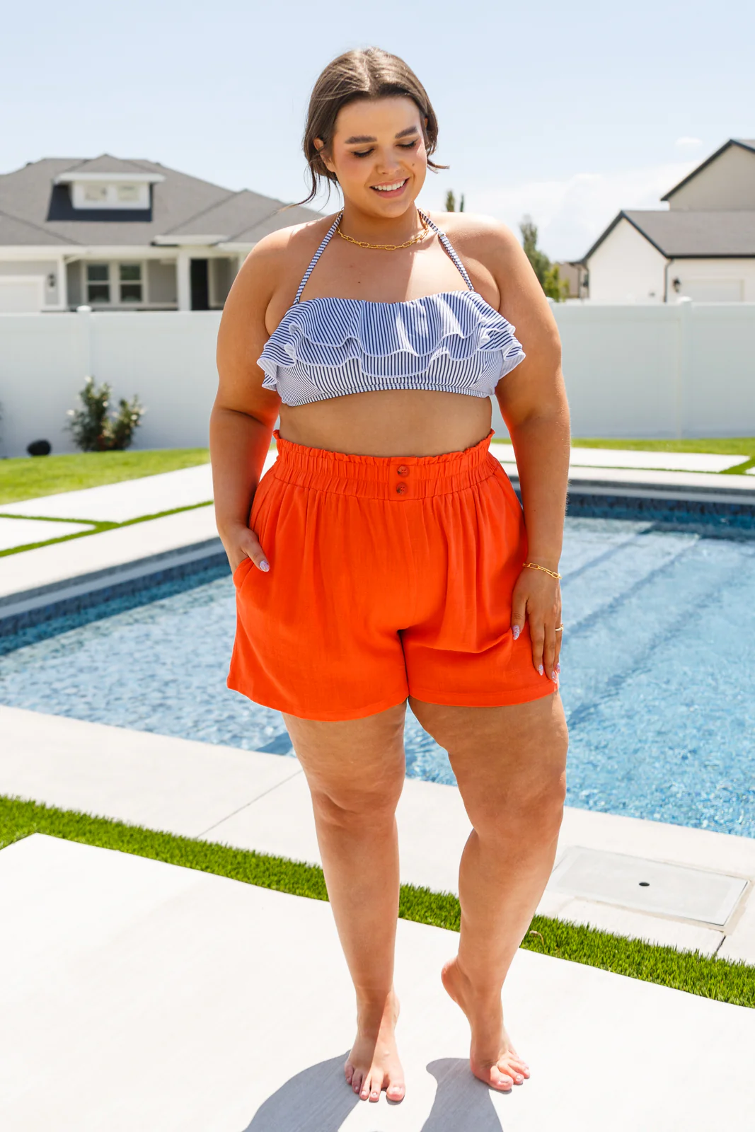 A Little Lazy High Rise Linen Shorts - 6/2/2023 - Image 6