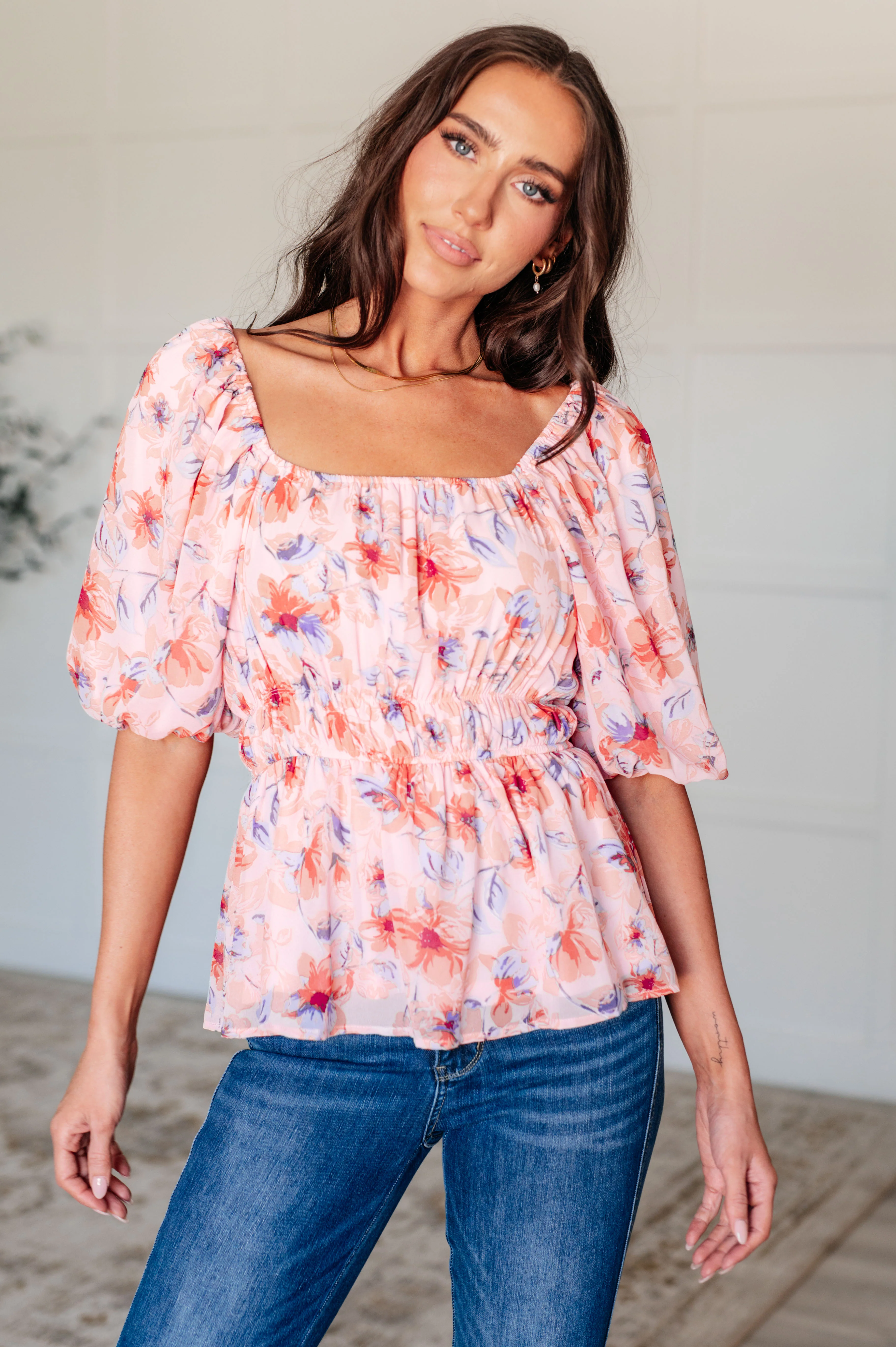 A Powerful Force Square Neck Balloon Sleeve Blouse - 7/23/2024 - Image 3