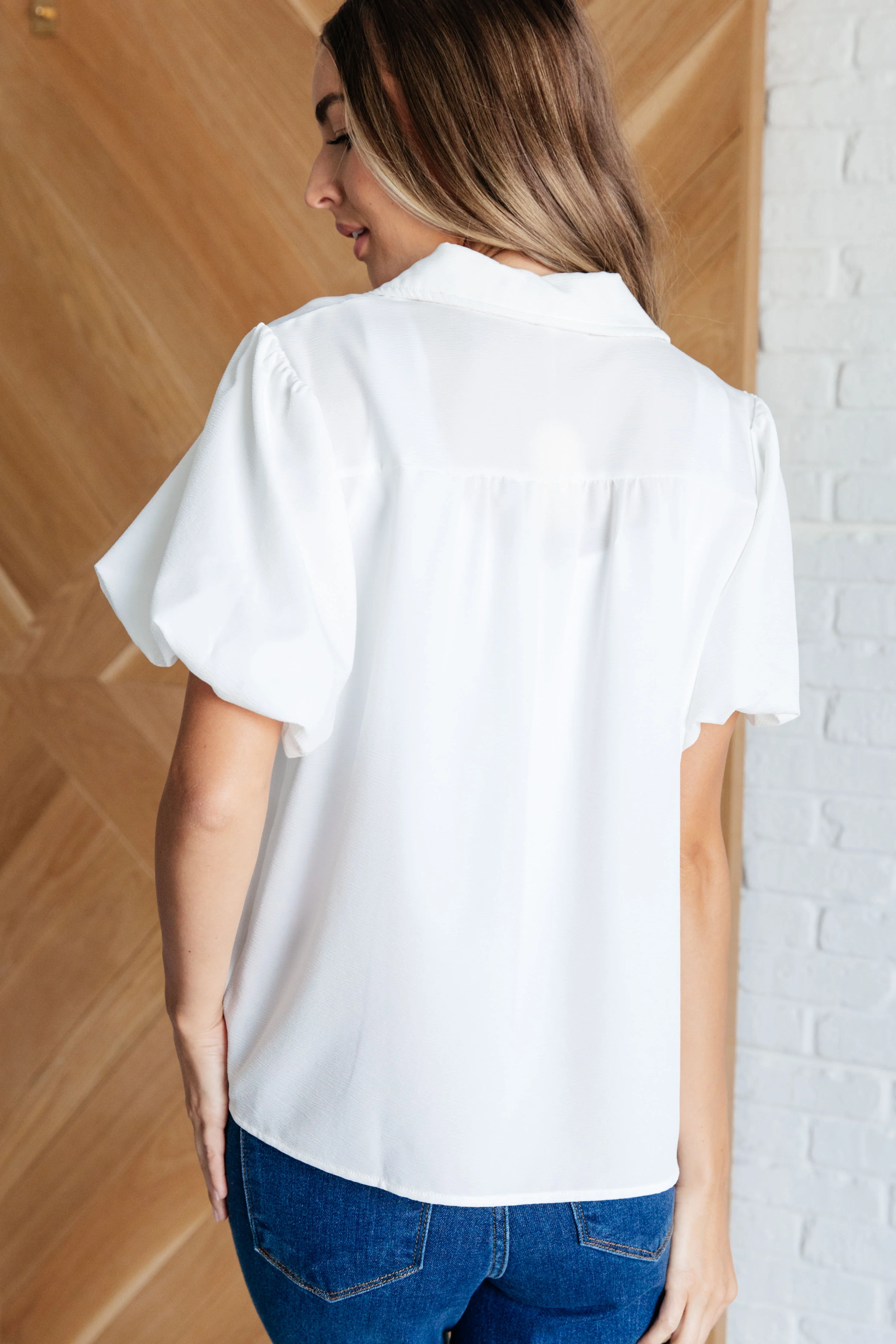 A Sixth Sense Balloon Sleeve Blouse - 8/20/2024 - Image 7