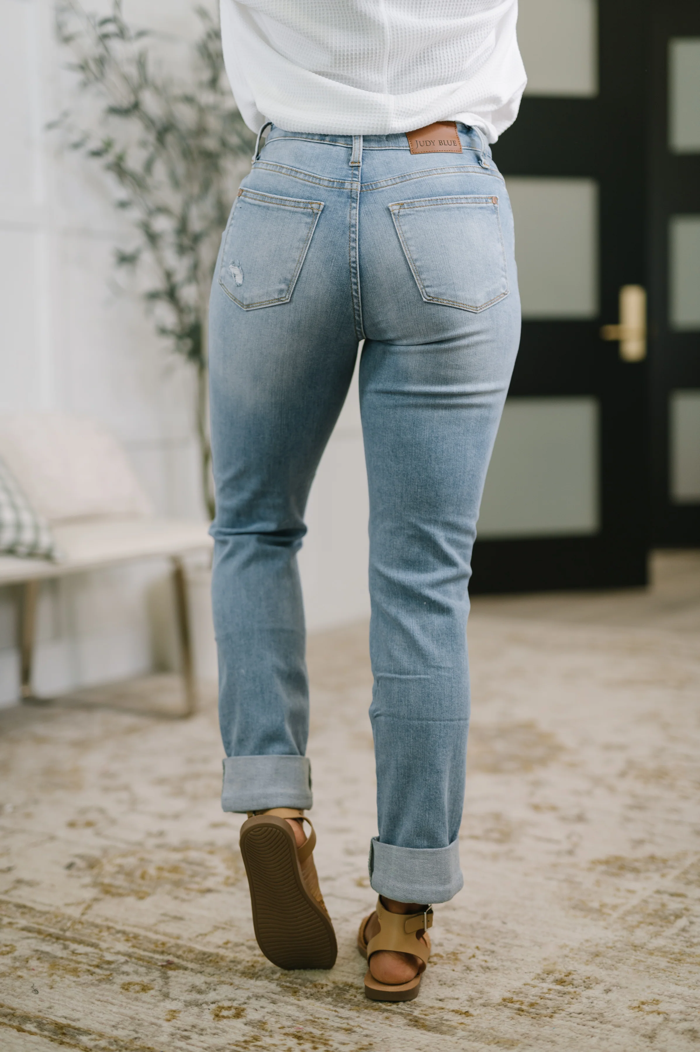 Aiden High Rise Patch Pocket Distressed Boyfriend Jeans - 5/4/2026 - Image 6