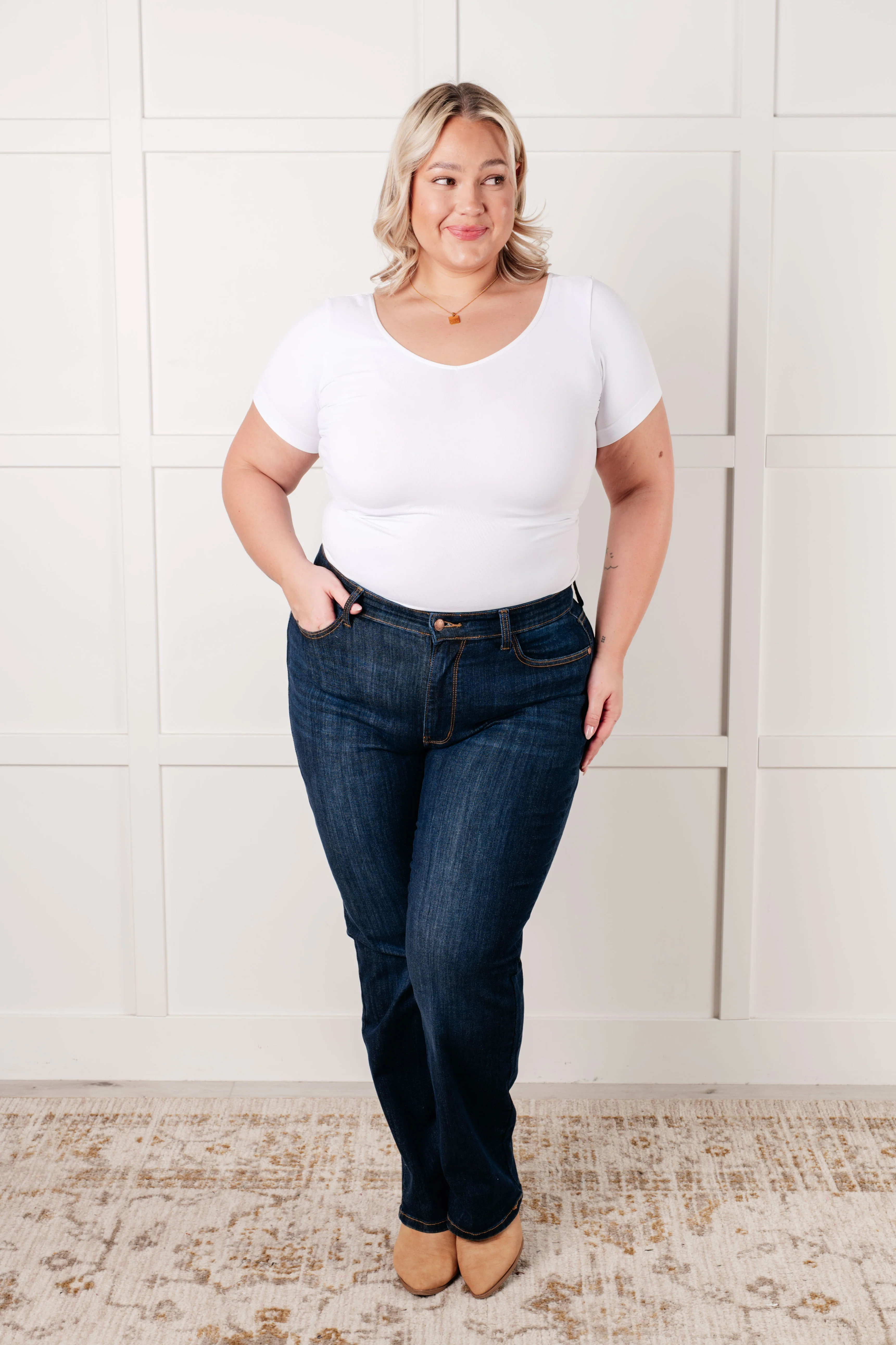 Alaina High Rise Classic Straight Jeans - 1/8/2025 - Image 3
