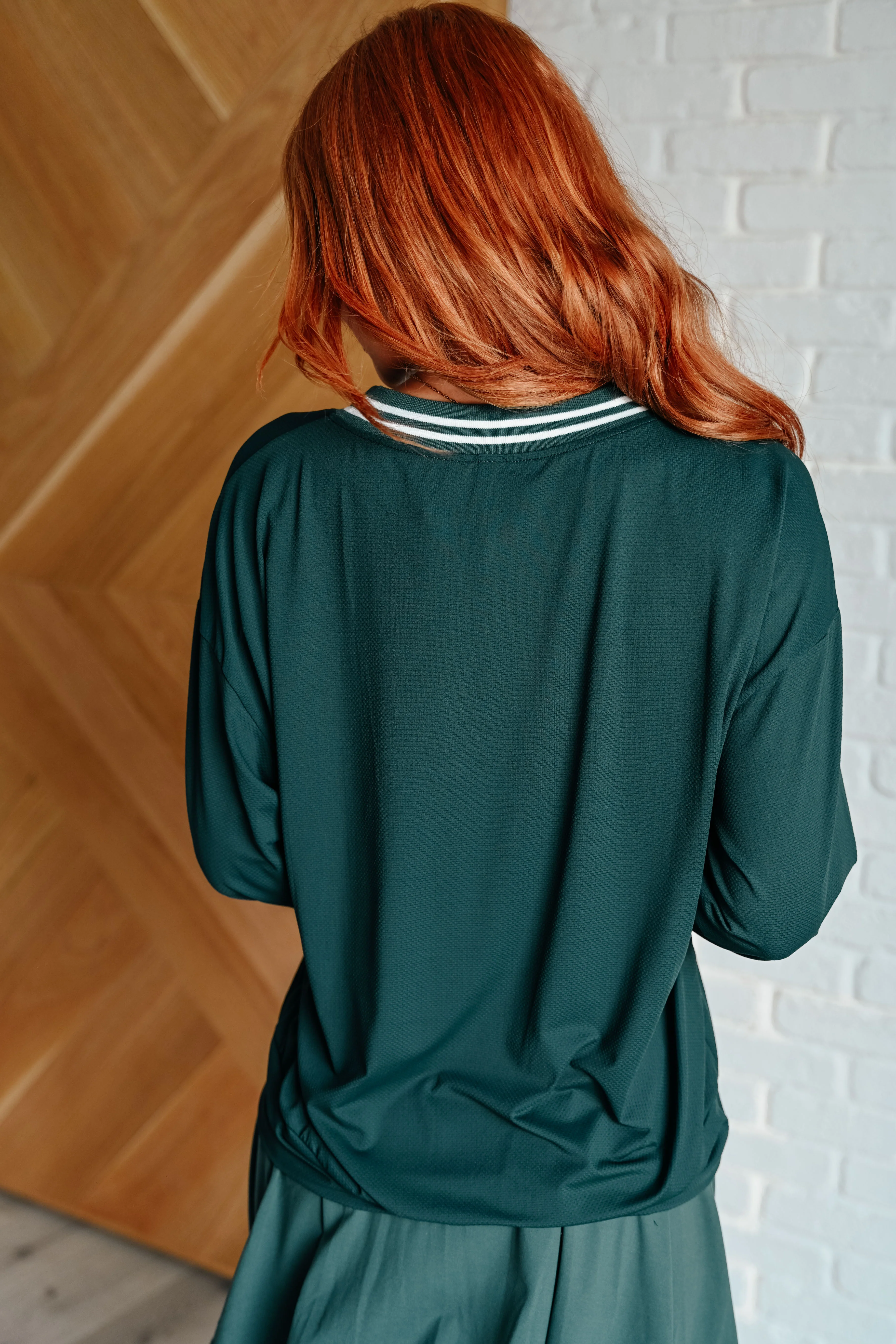 All Out Comfort V-Neck Pullover in Midnight Green - 8/15/2024 - Image 7