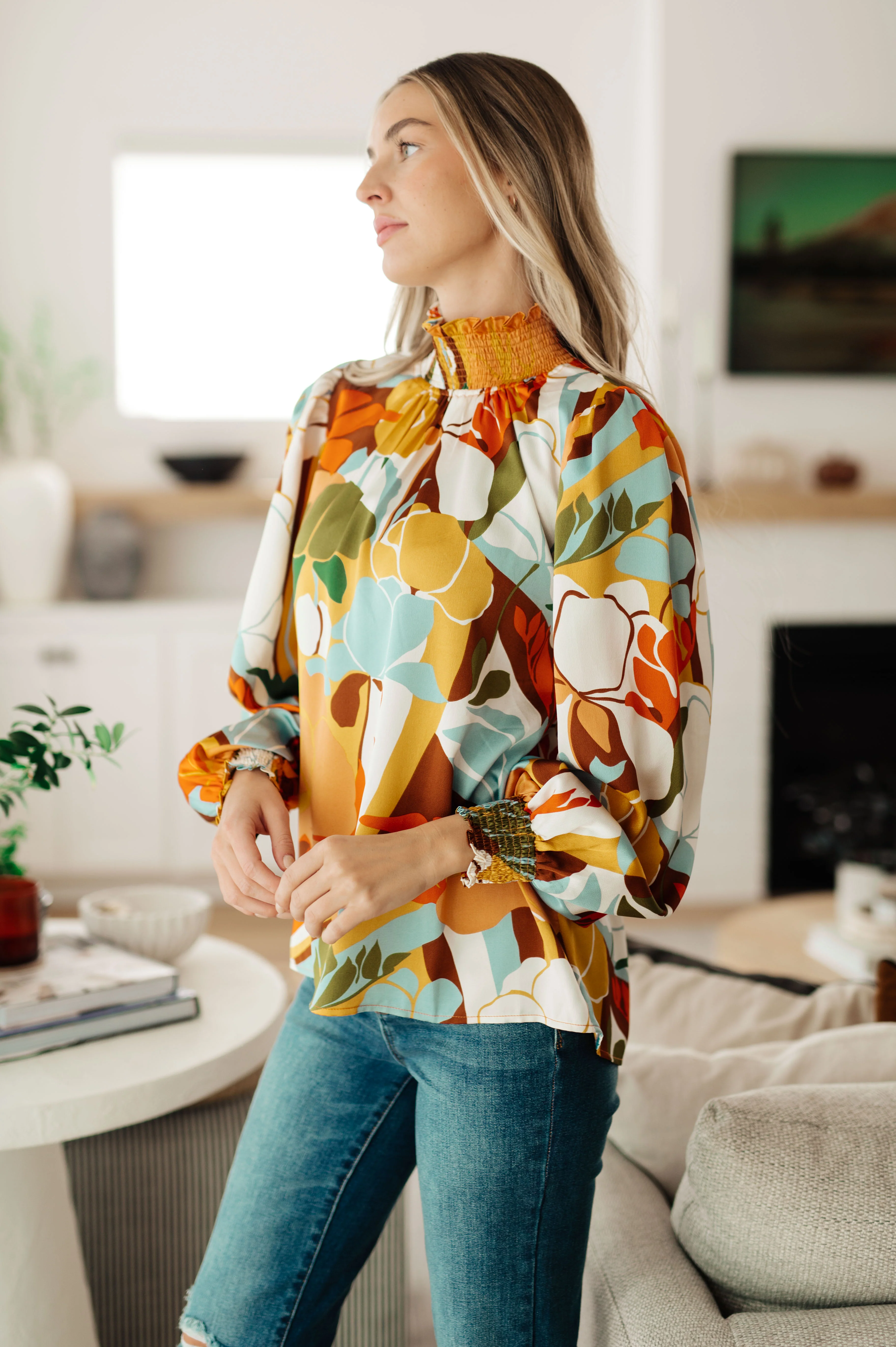 All Together Now Mock Neck Blouse - 9/2/2025 - Image 10