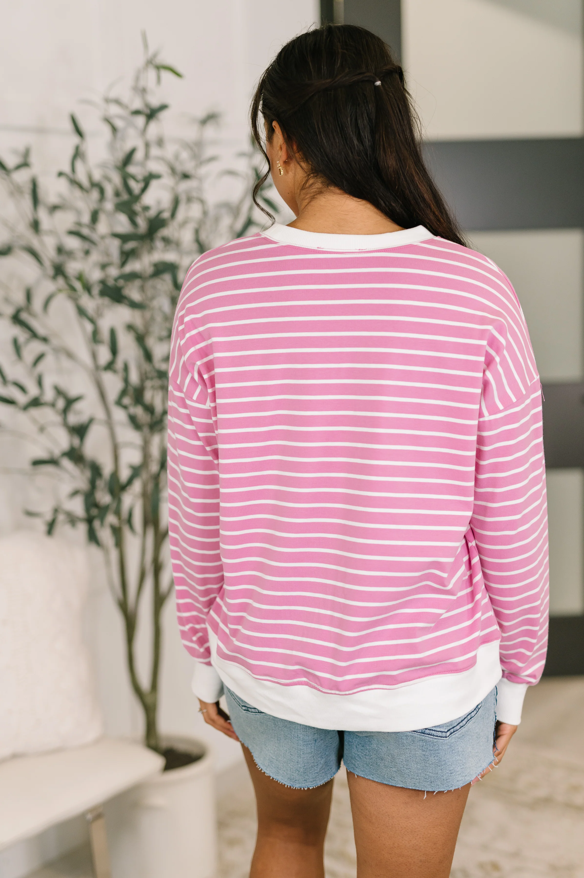 Almost Therapeutic Drop Shoulder Pullover in Candy Pink - 2/25/2026 - Image 5