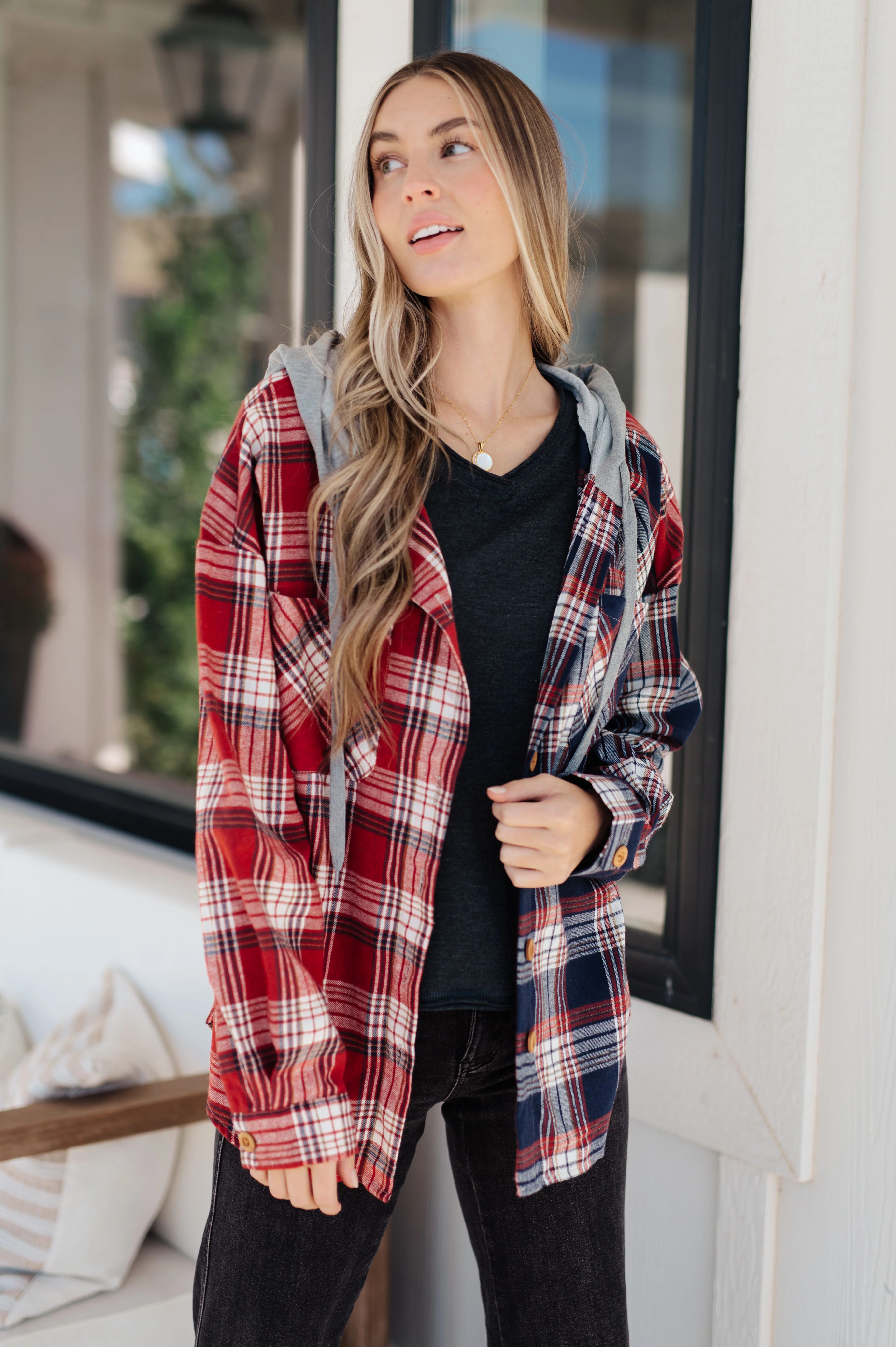 Alpine Raw Edge Long Sleeve Tee in Charcoal - 1/10/23 - Image 4