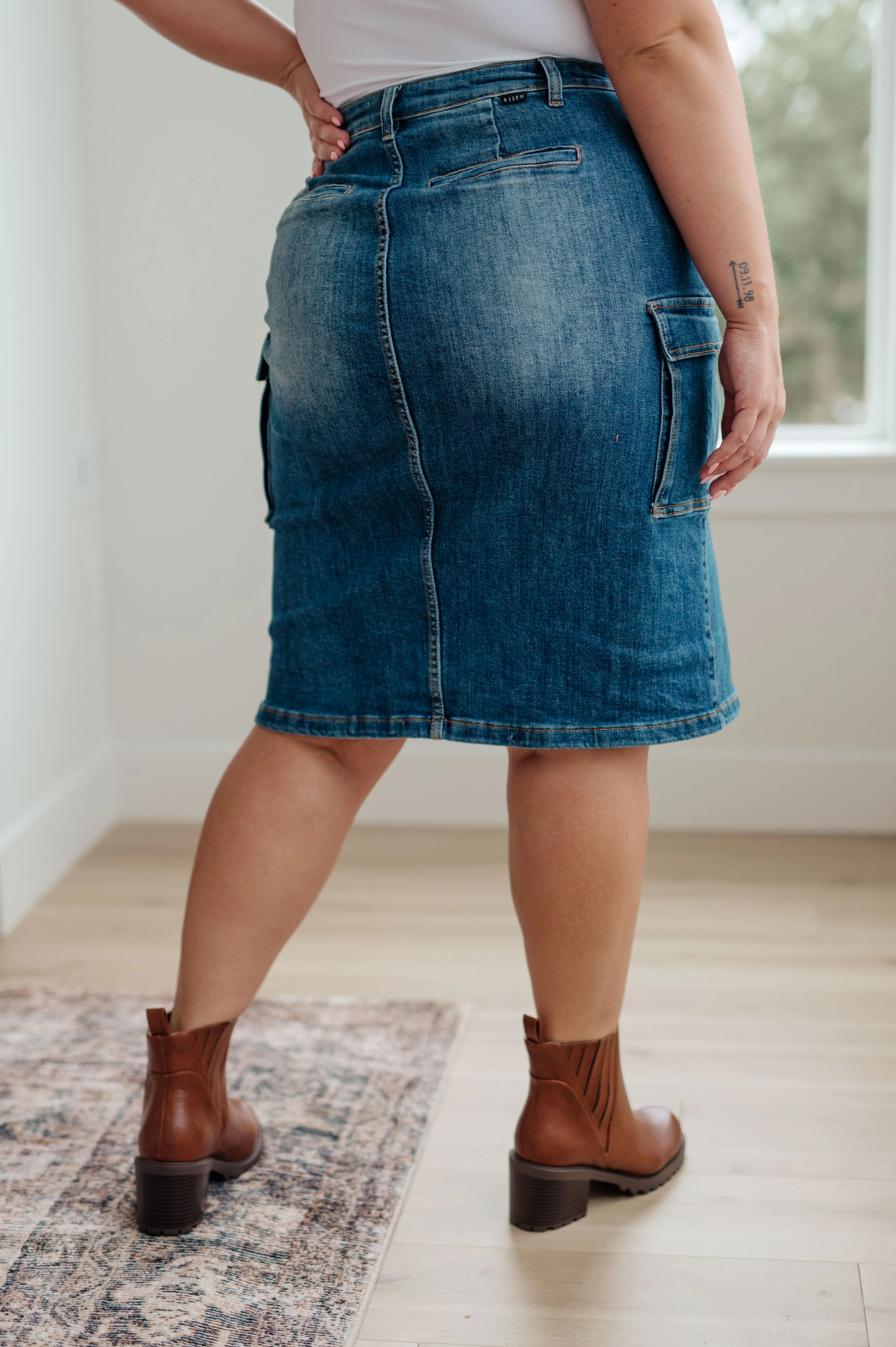 Always Be There Cargo Denim Skirt - 10/31/2023 - Image 13