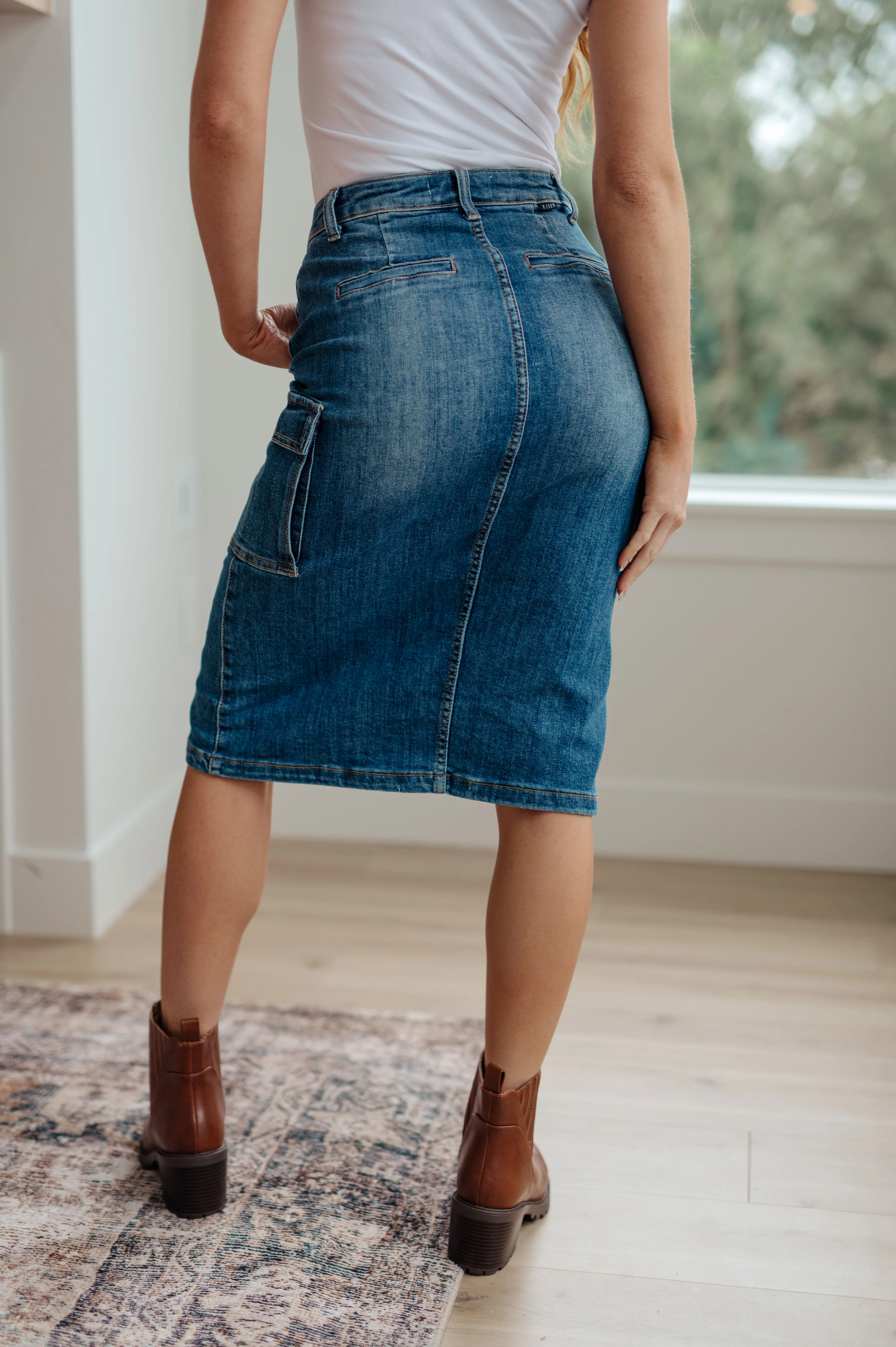 Always Be There Cargo Denim Skirt - 10/31/2023 - Image 16