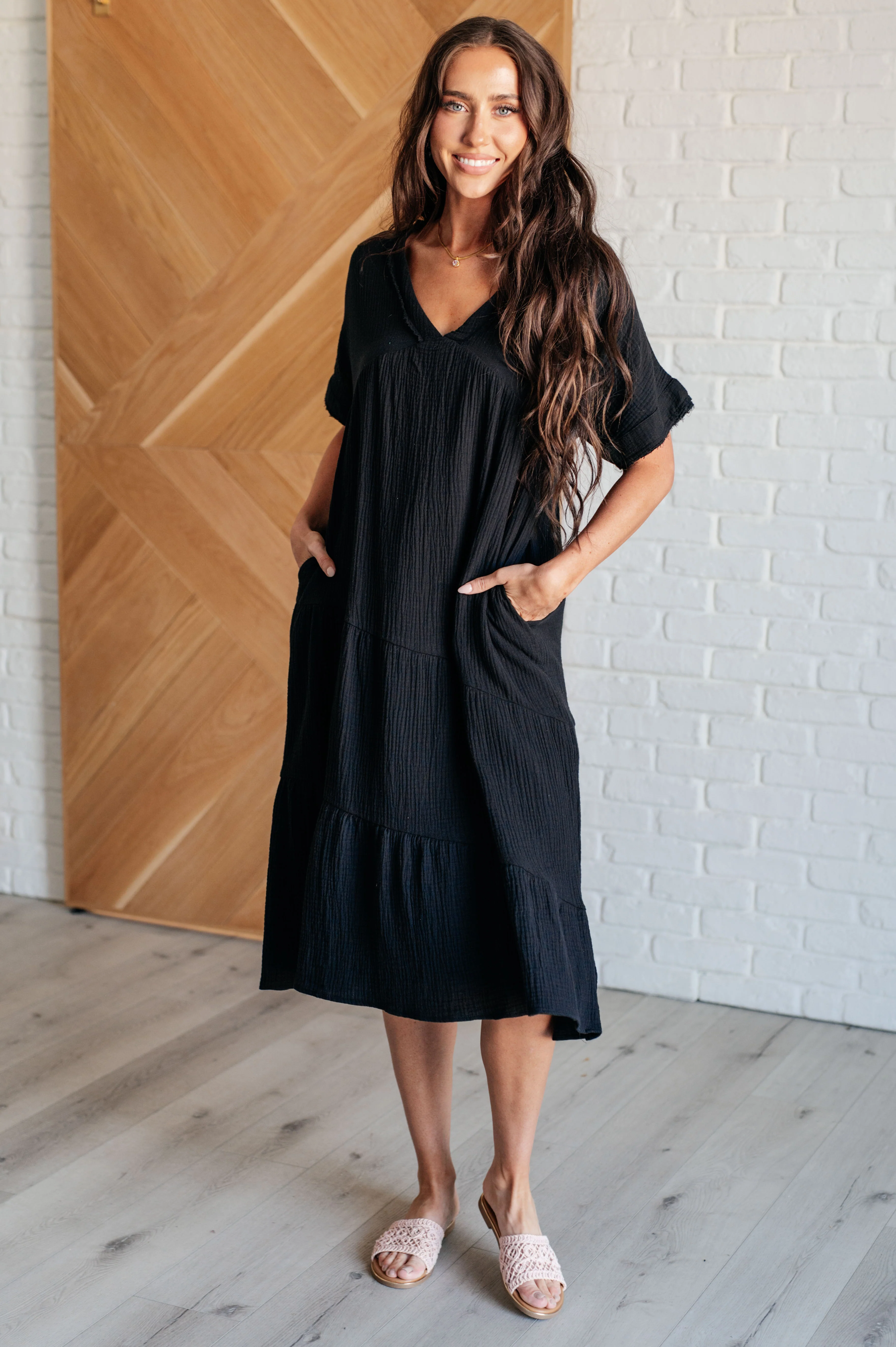 Always Learning Dolman Sleeve Dress in Black - 8/7/2025 - Image 3
