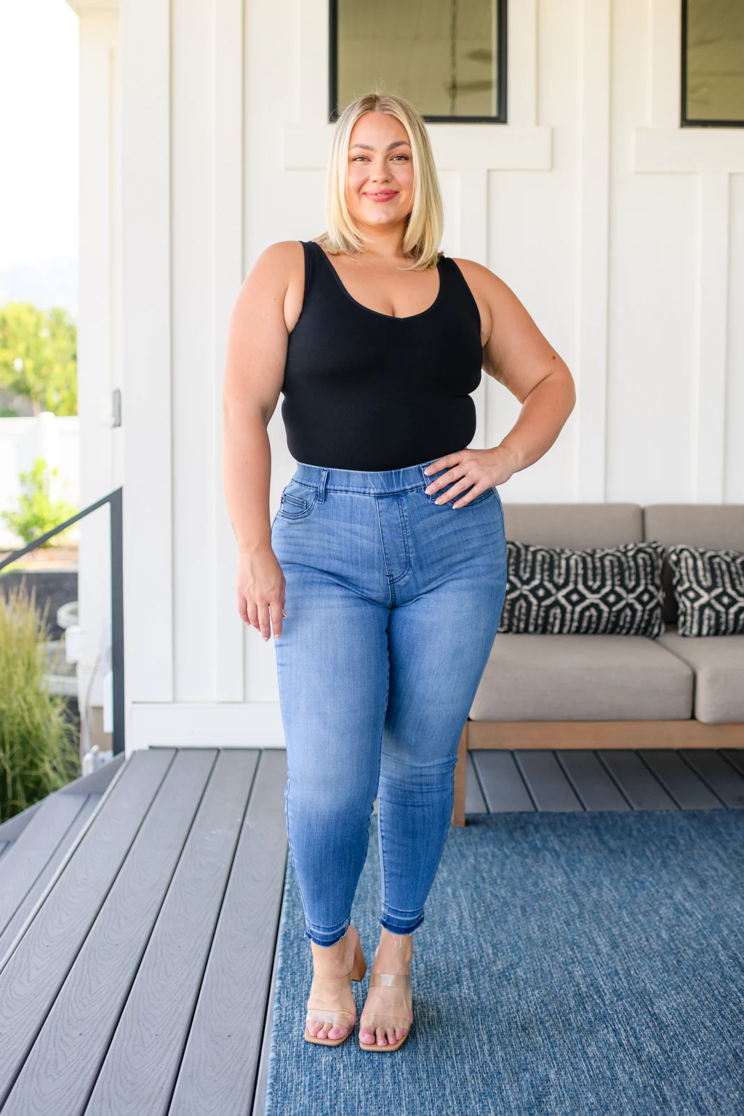 Amanda High Rise Pull on Release Hem Skinny Jeans - 7/5/2023 - Image 4