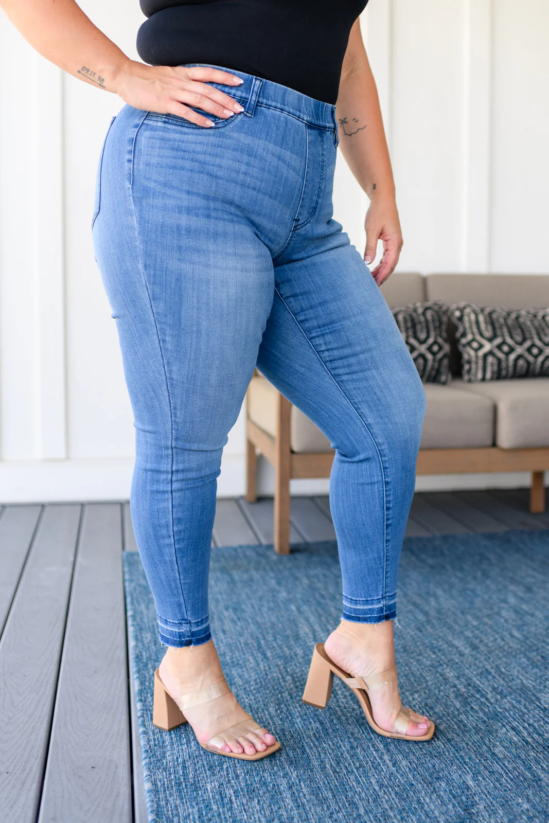 Amanda High Rise Pull on Release Hem Skinny Jeans - 7/5/2023 - Image 5