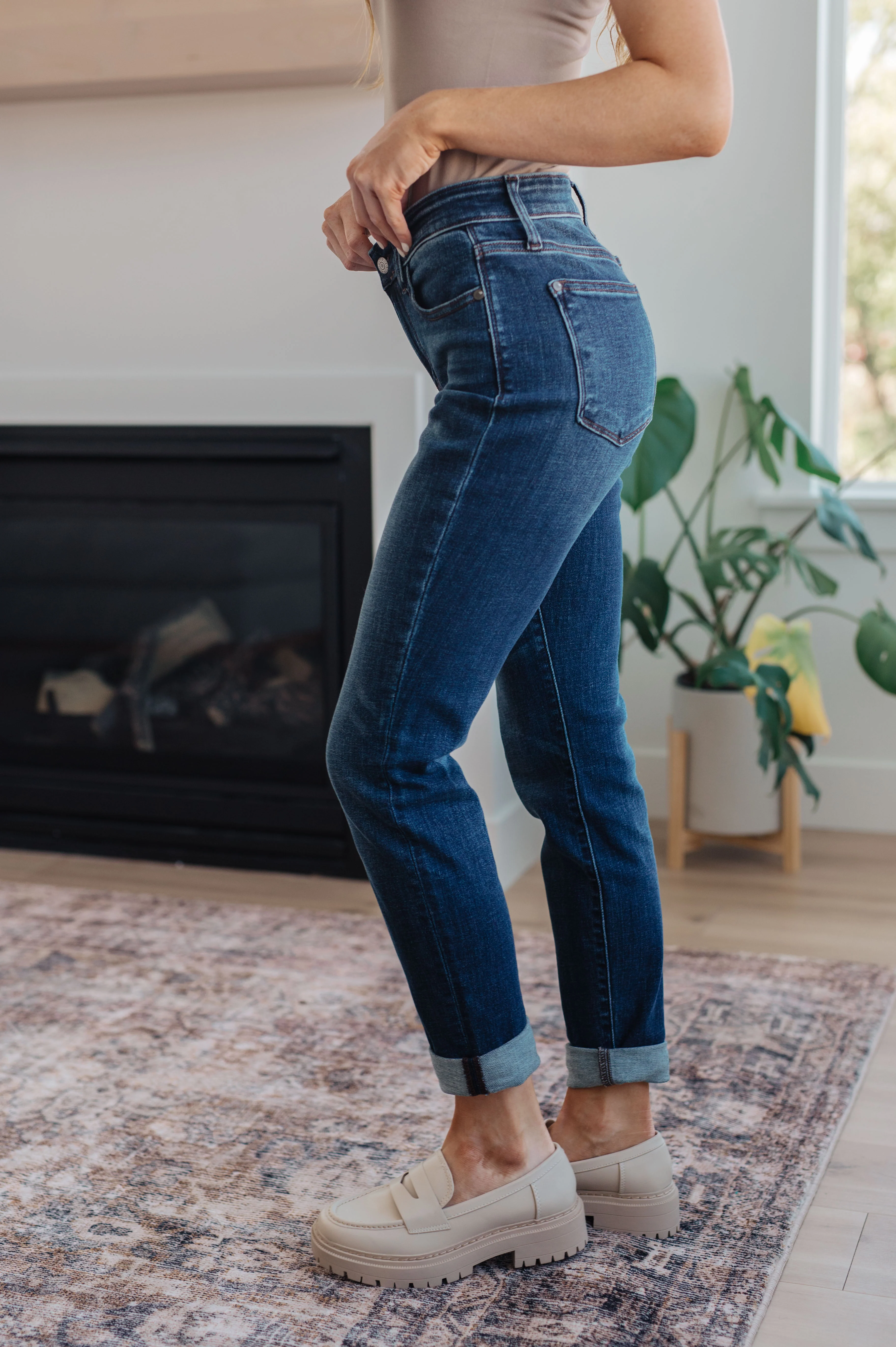 Amber Mid Rise Cuffed Slim Fit Jeans - 11/8/2023 - Image 5