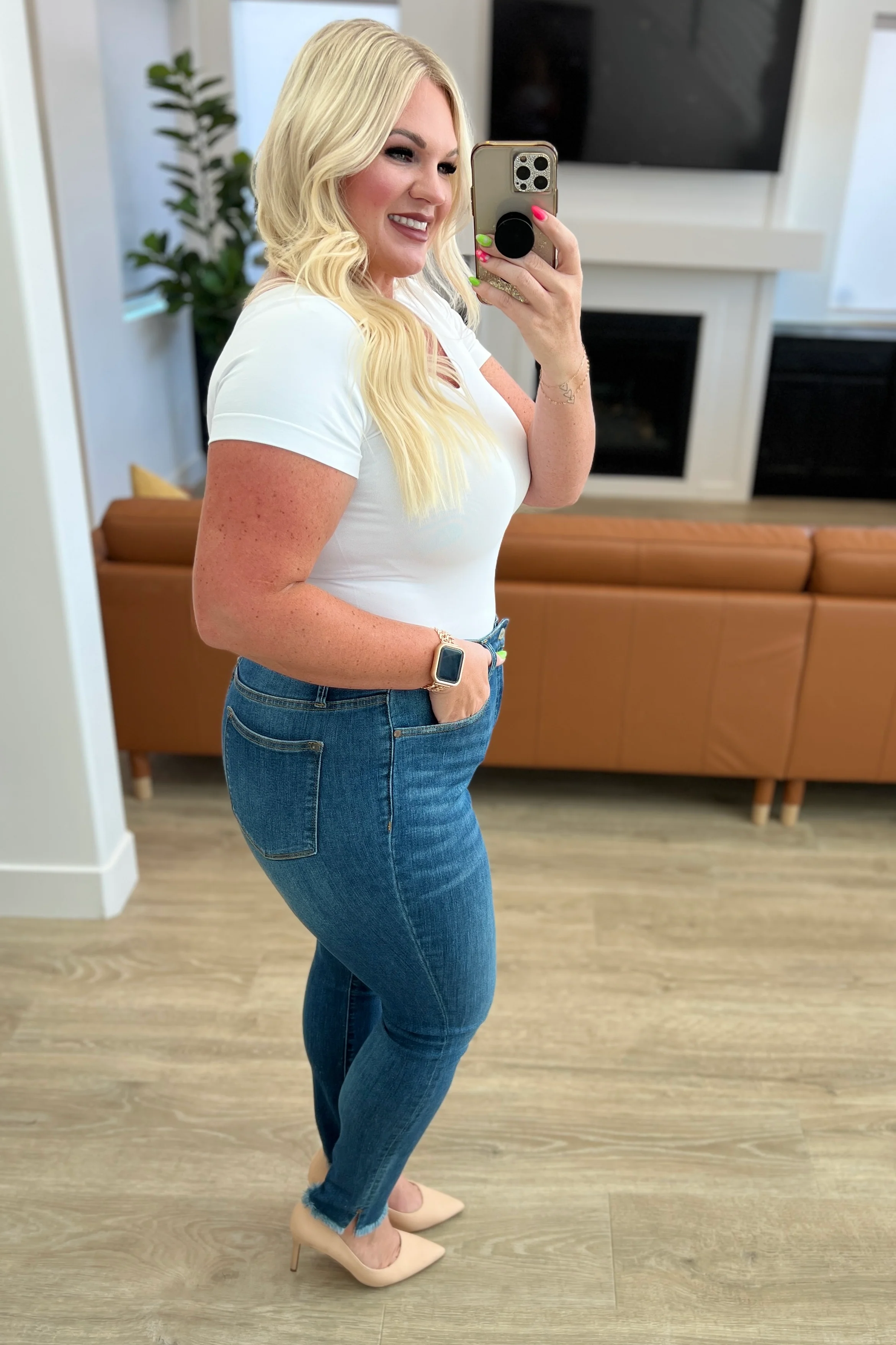Amy High Rise Control Top Side Slit Skinny Jeans - 8/30/2023 - Image 17