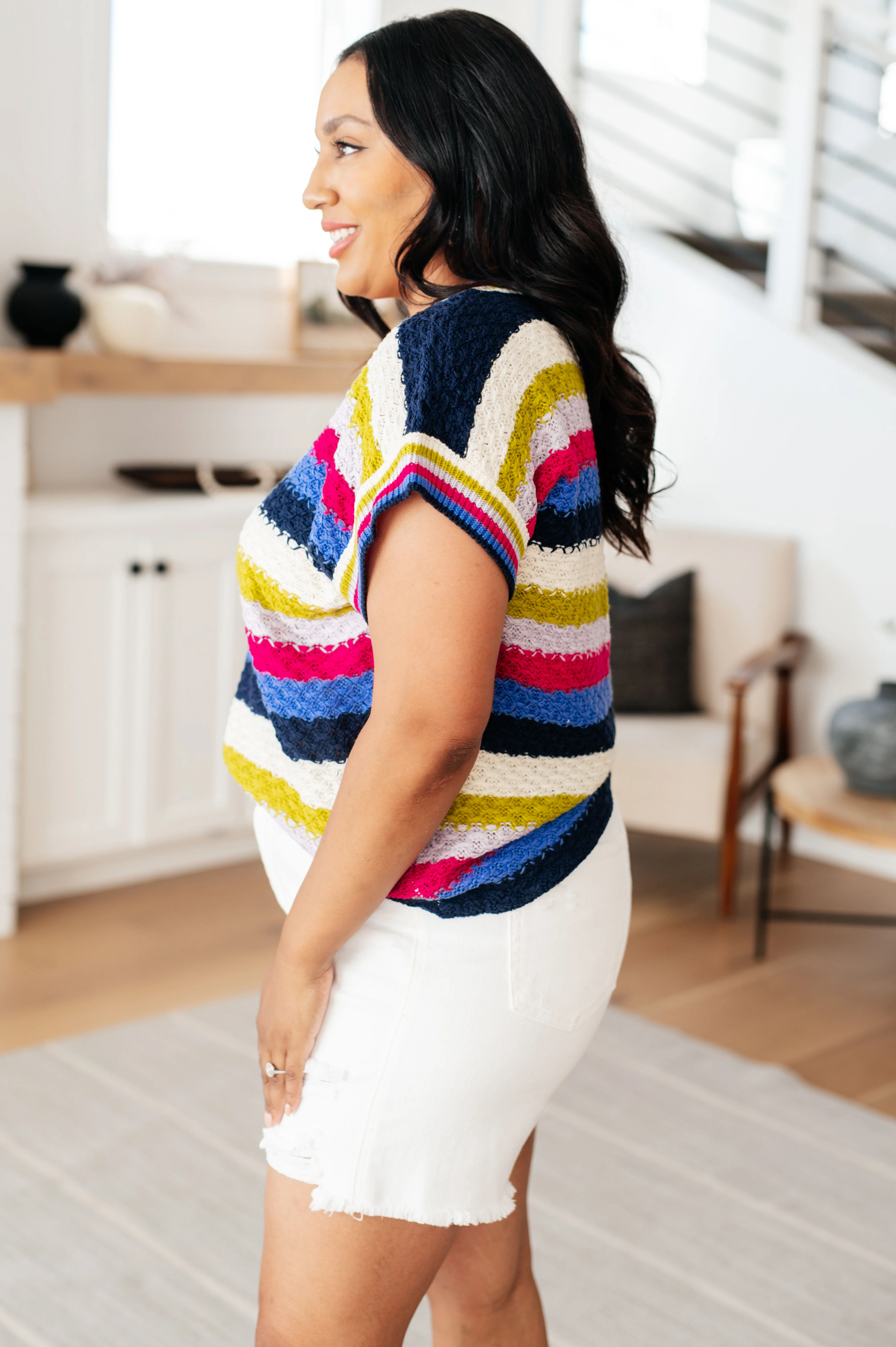 Another One V-Neck Striped Top - 5/7/2024 - Image 7
