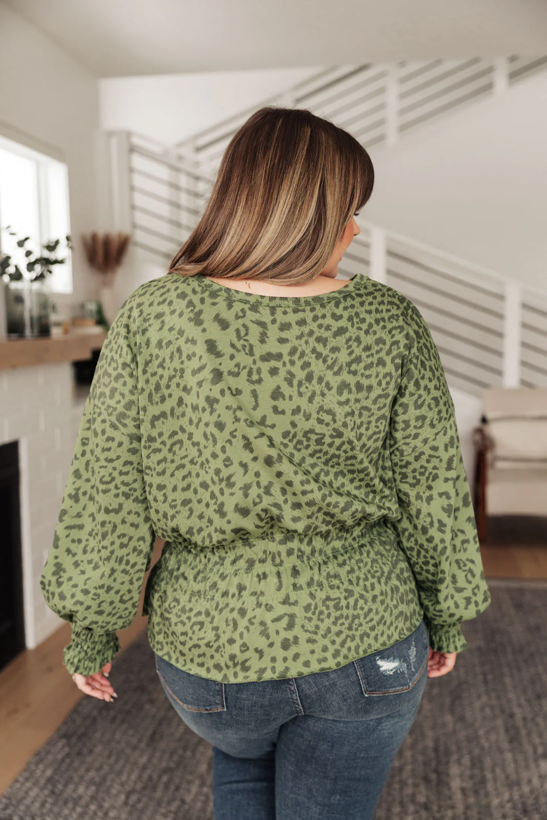Ariana Printed Top in Olive - 1/27/2022 - Image 12