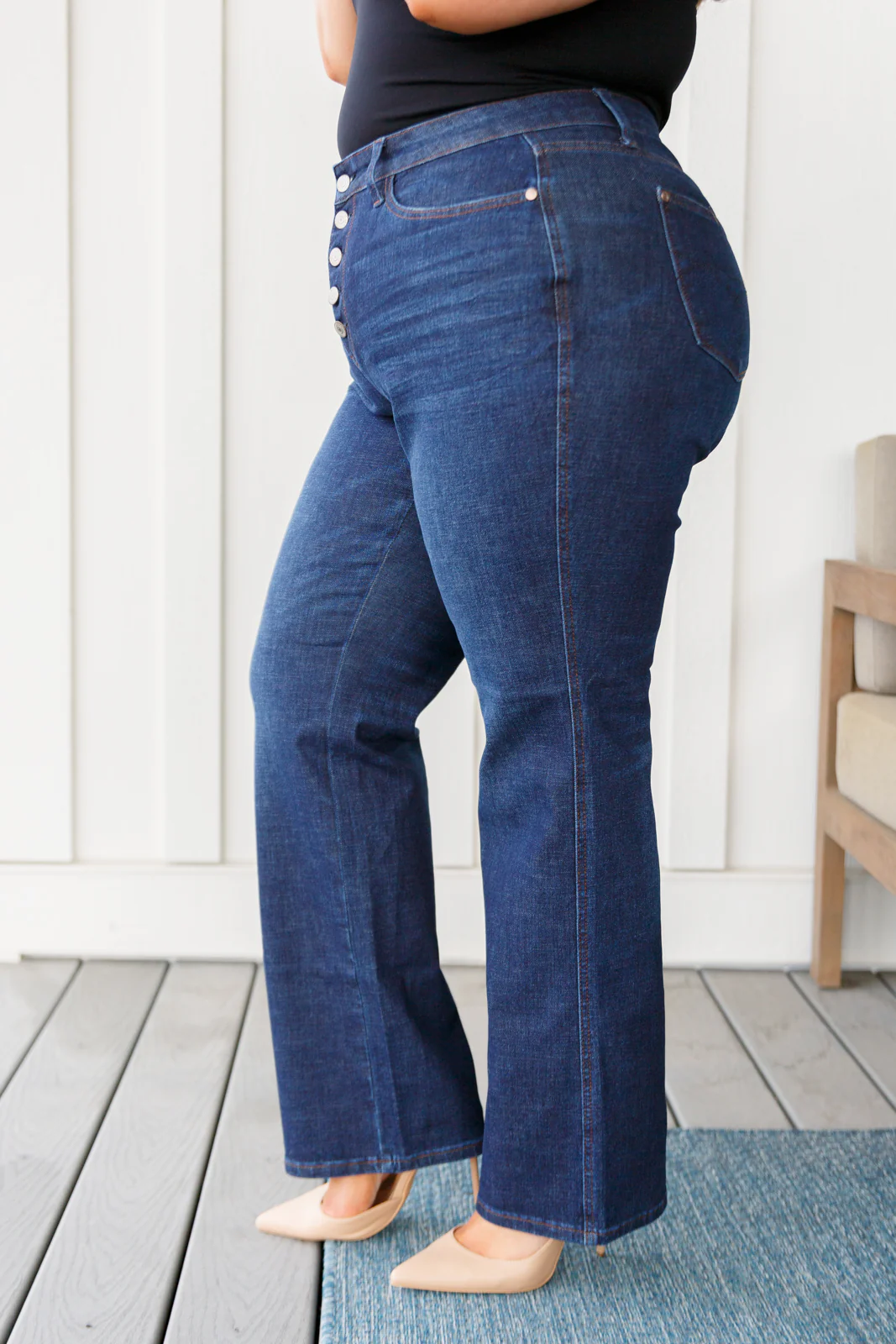 Arlo High Rise Button-Fly Straight Jeans - 11/15/2023 - Image 5
