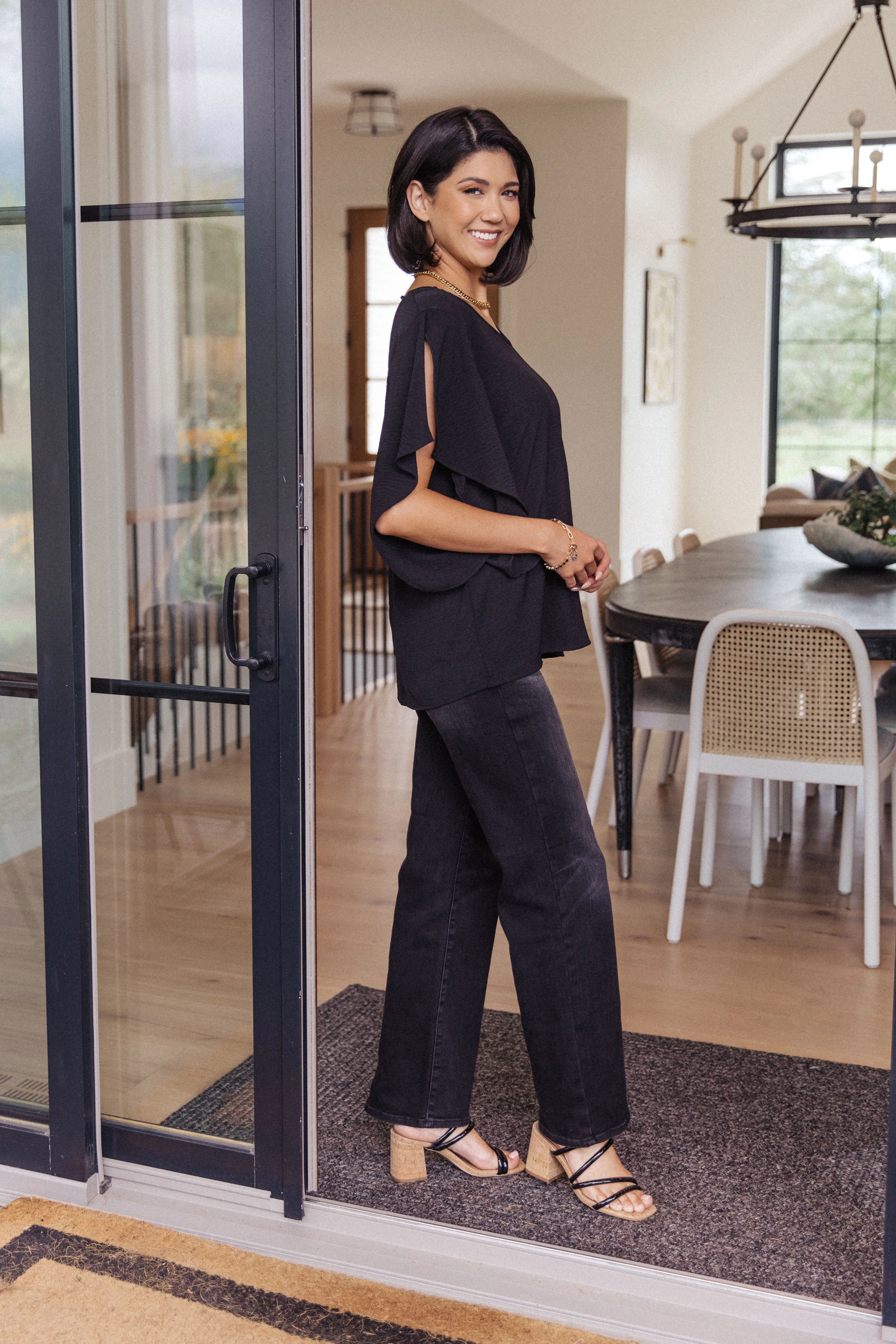Around the World Draped Sleeve Blouse - 8/22/2023 - Image 4