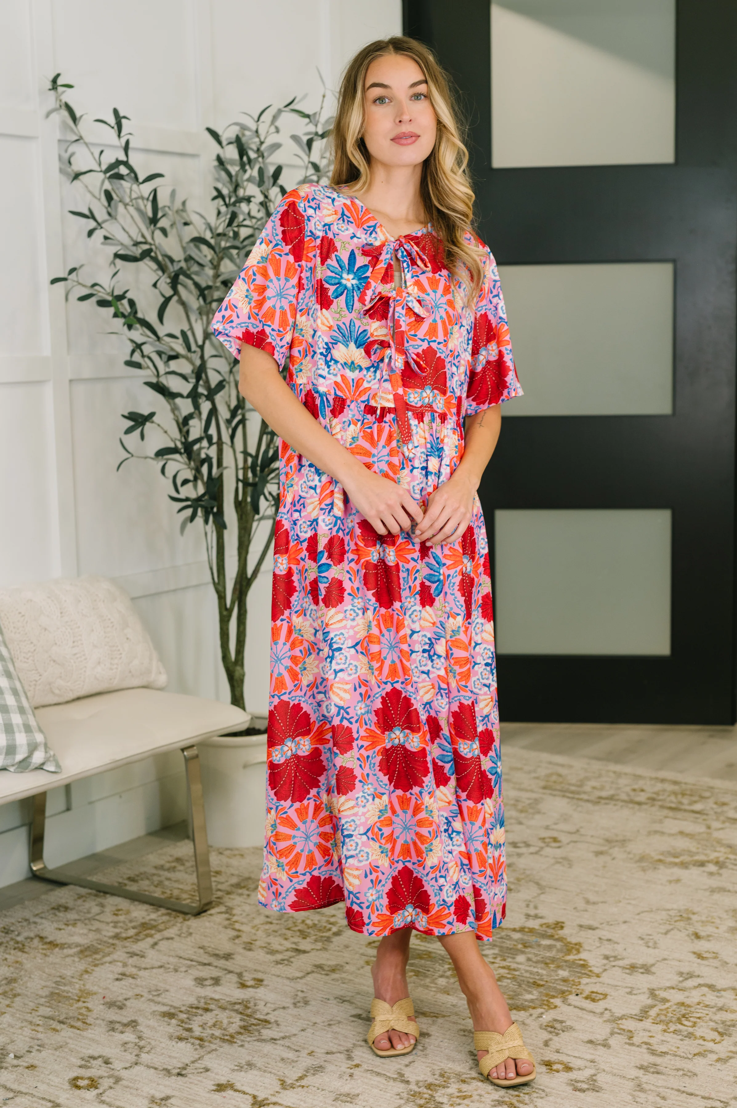 Art of Loving Bow Detail Floral Dress - 4/24/2026 NEW - Image 3