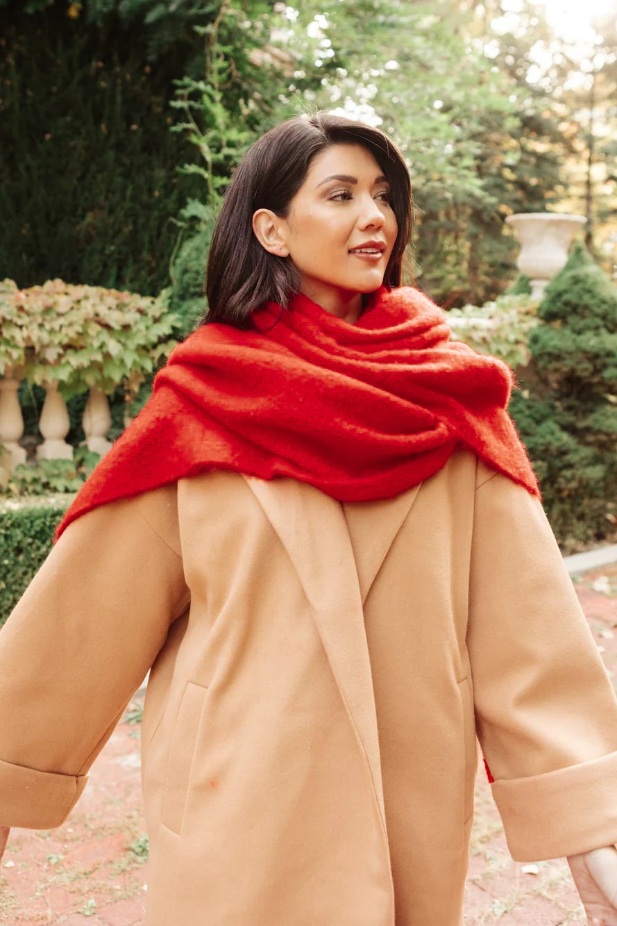 Artisan Fringe Scarf in Red - 10/28/2021 - Image 13