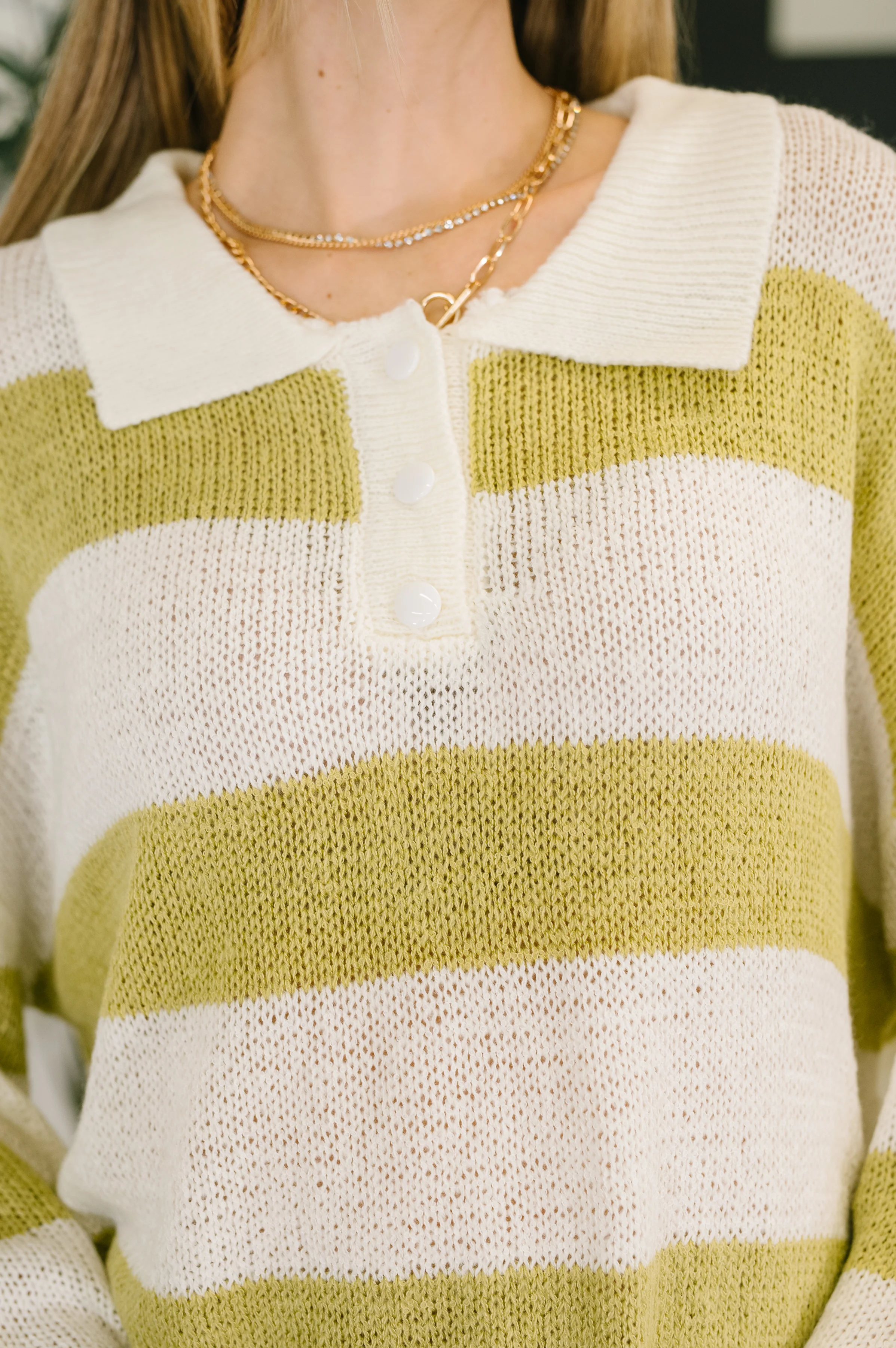As Long As You're Mine Loose Knit Collared Top - 12/16/2025 - Image 2