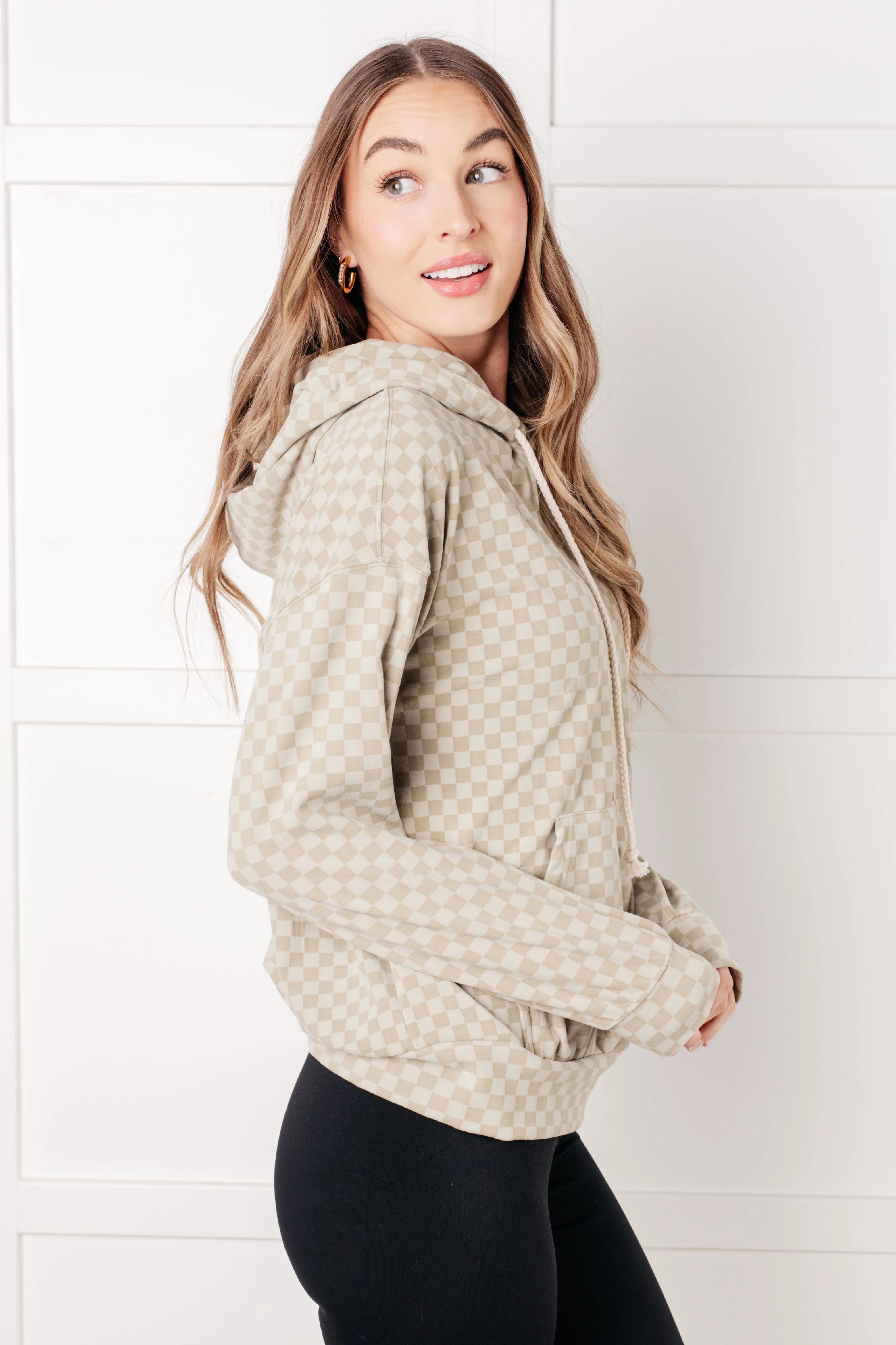 Ask Me Out Checkered Hoodie in Sage - 10/9/2025 - Image 6