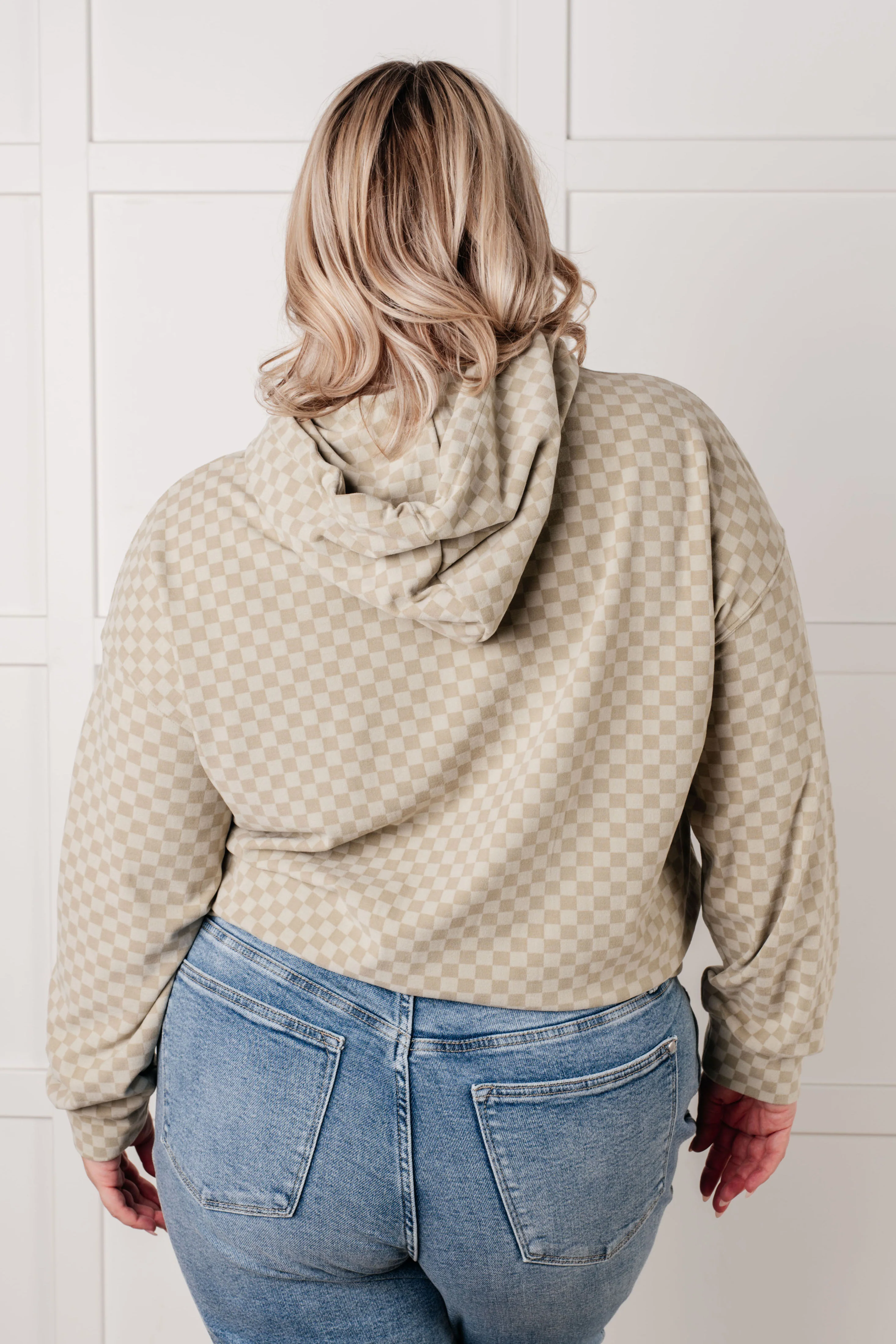 Ask Me Out Checkered Hoodie in Sage - 10/9/2025 - Image 9