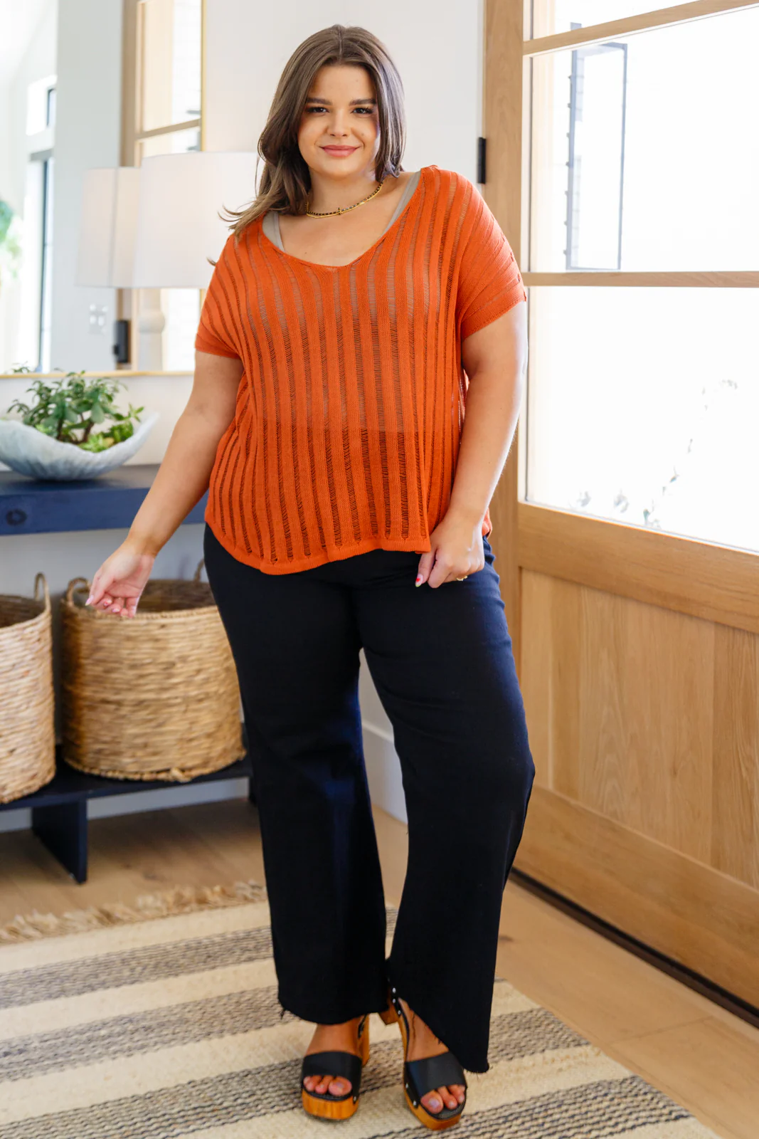 August High Rise Wide Leg Crop Jeans in Black - 8/29/2023 - Image 7