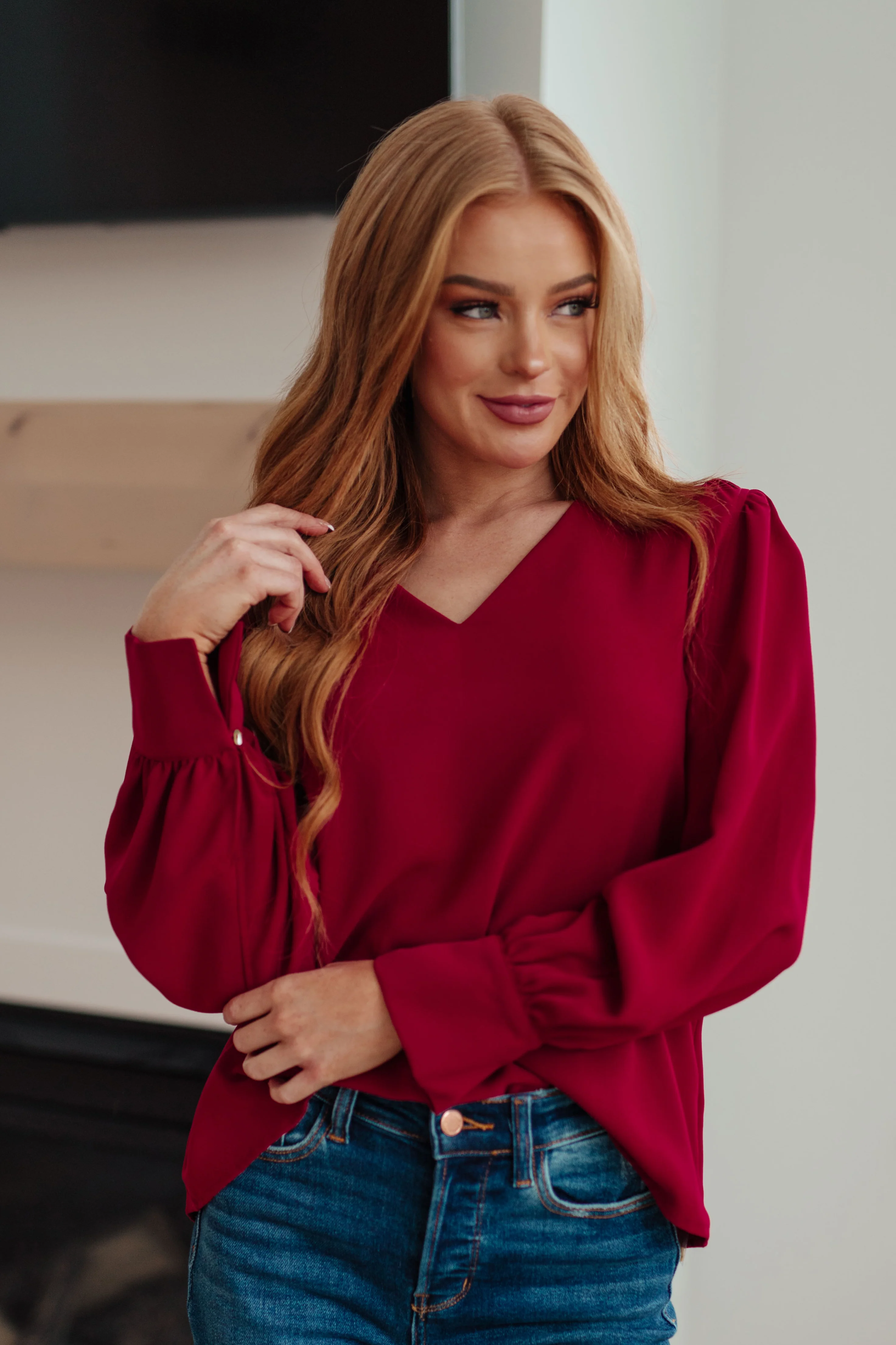 Back in Business V-Neck Blouse - 11/8/2024 - Image 3
