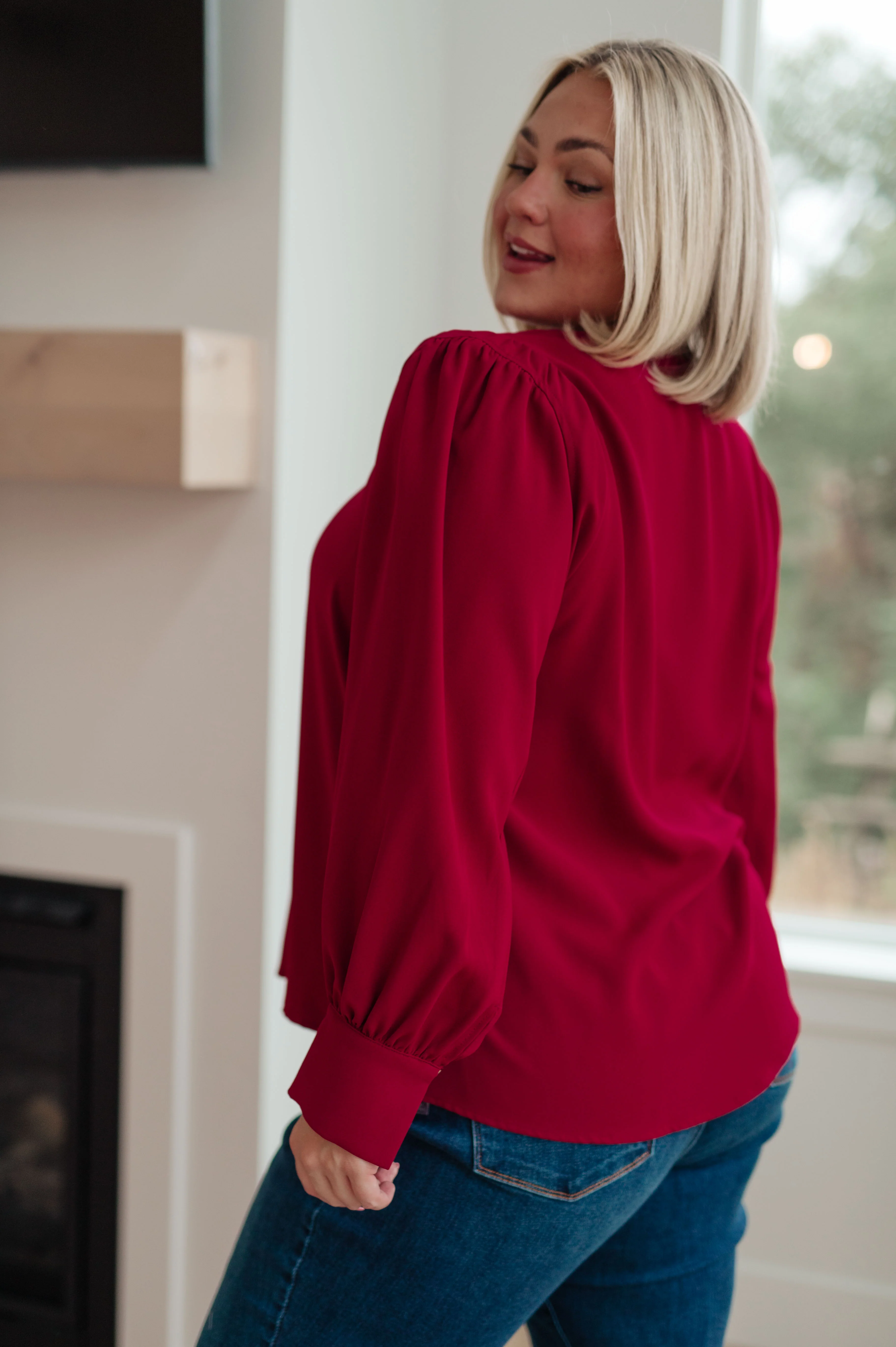 Back in Business V-Neck Blouse - 11/8/2024 - Image 4