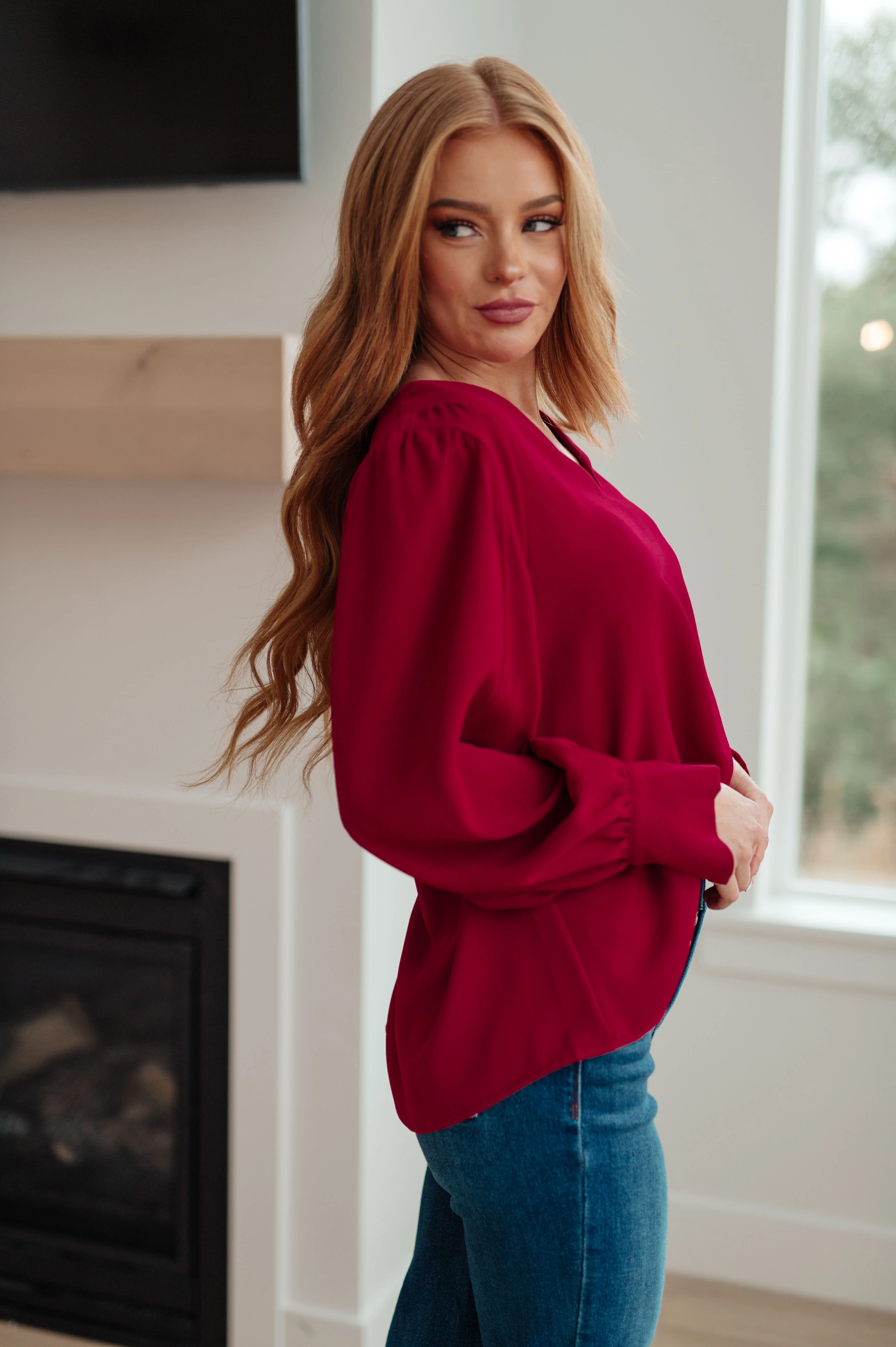 Back in Business V-Neck Blouse - 11/8/2024 - Image 6