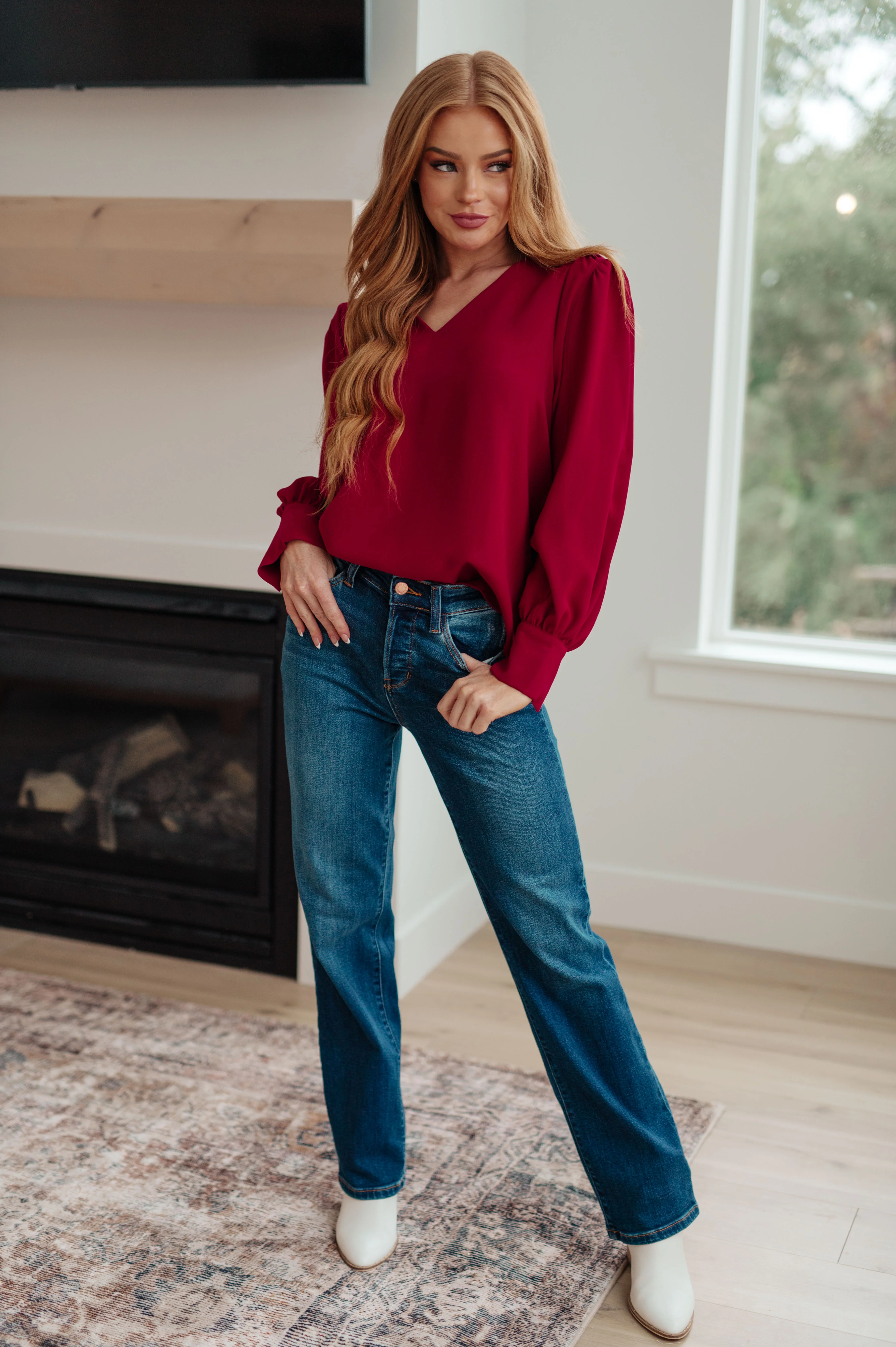 Back in Business V-Neck Blouse - 11/8/2024 - Image 7