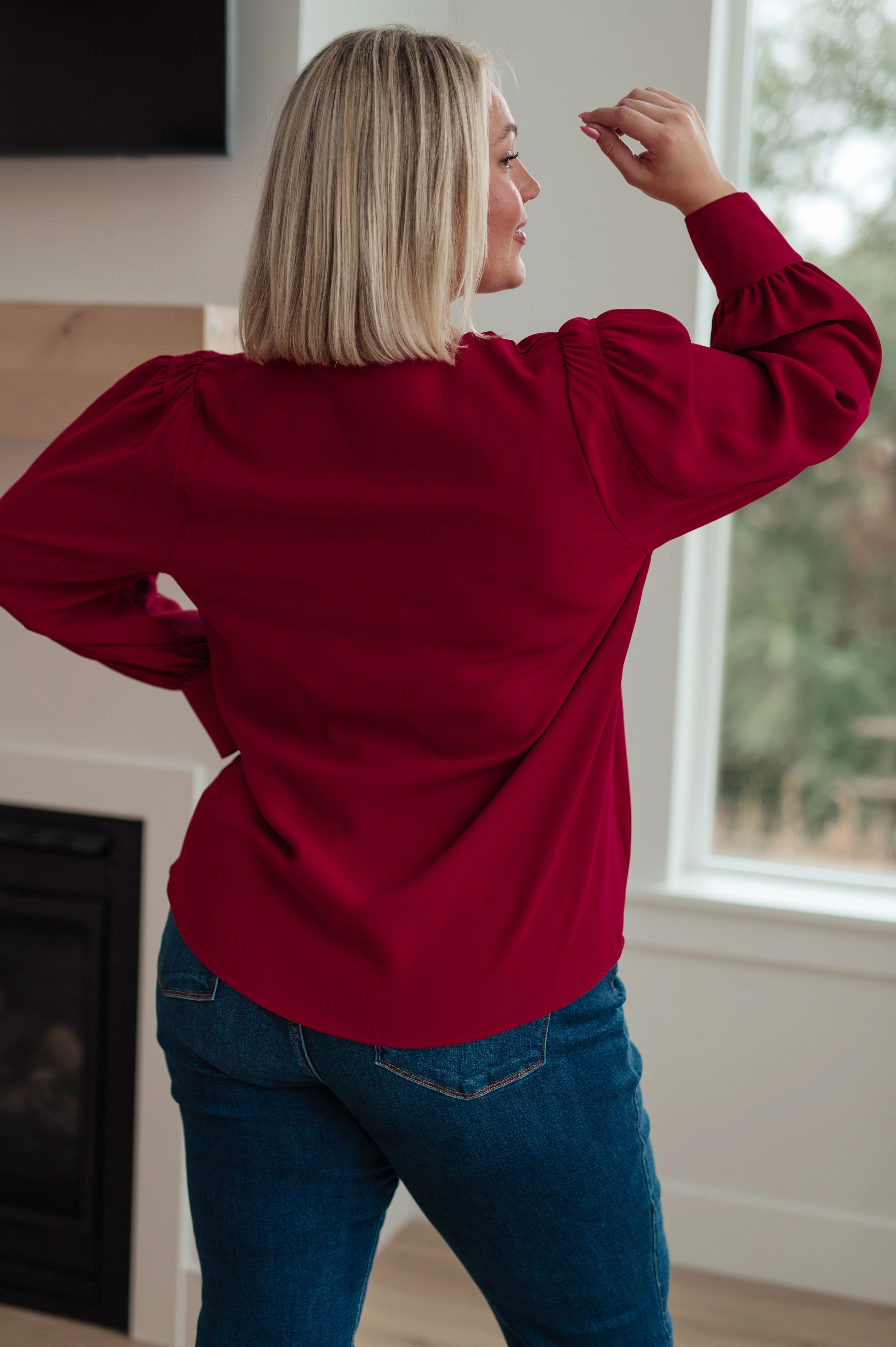 Back in Business V-Neck Blouse - 11/8/2024 - Image 9