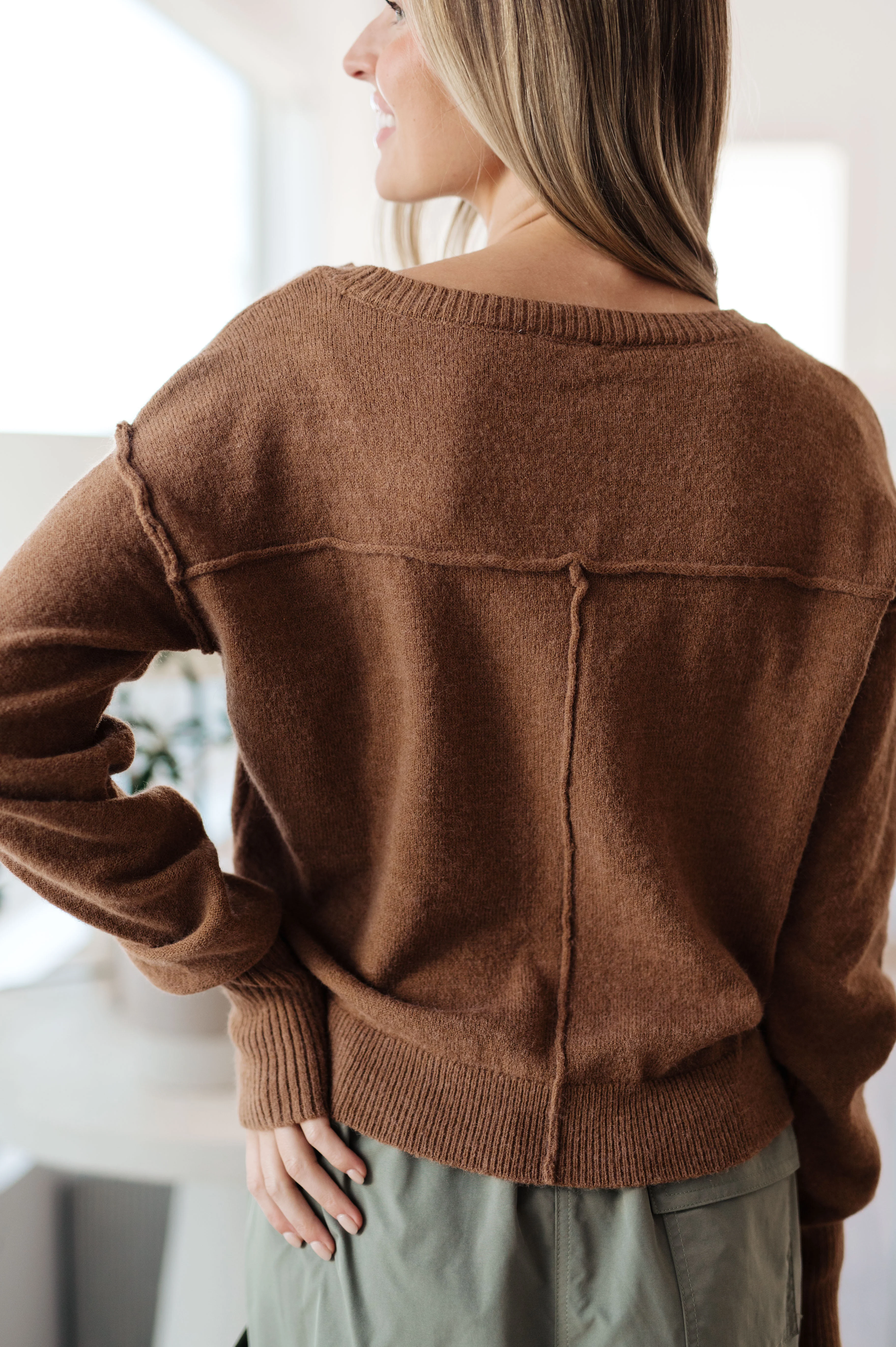 Back to Life V-Neck Sweater in Mocha - 11/13/2025 - Image 10