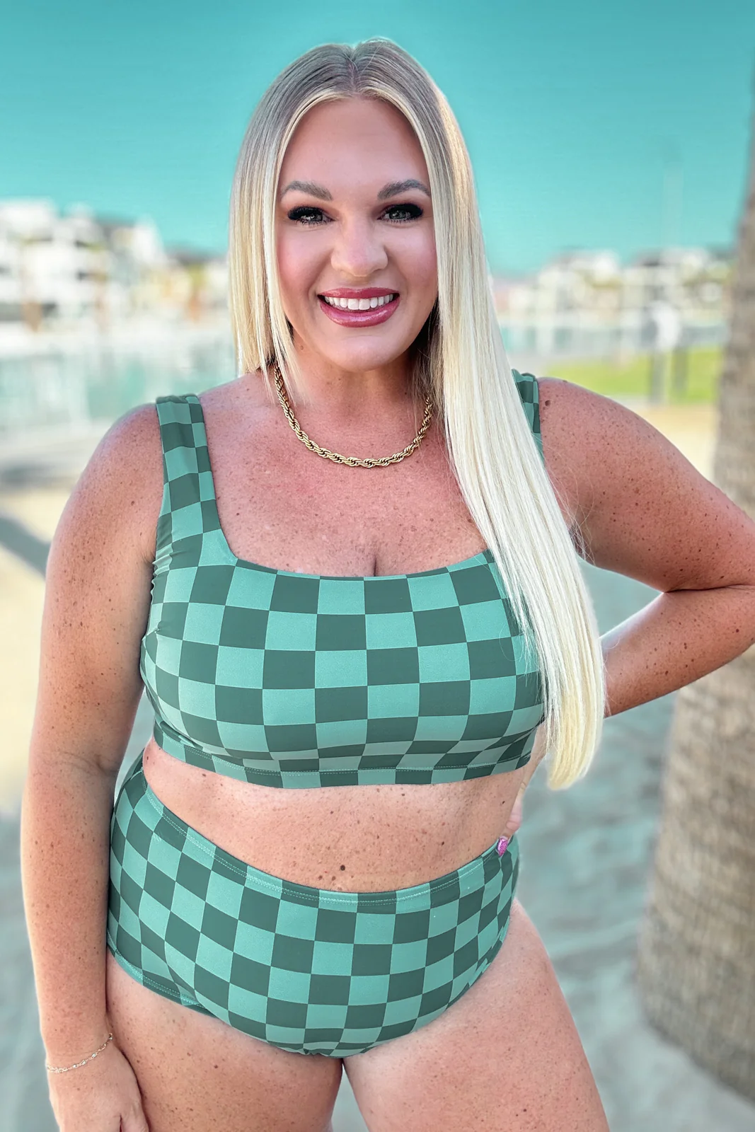 Bali Checkered Swim Top - 6/11/2024 - Image 3
