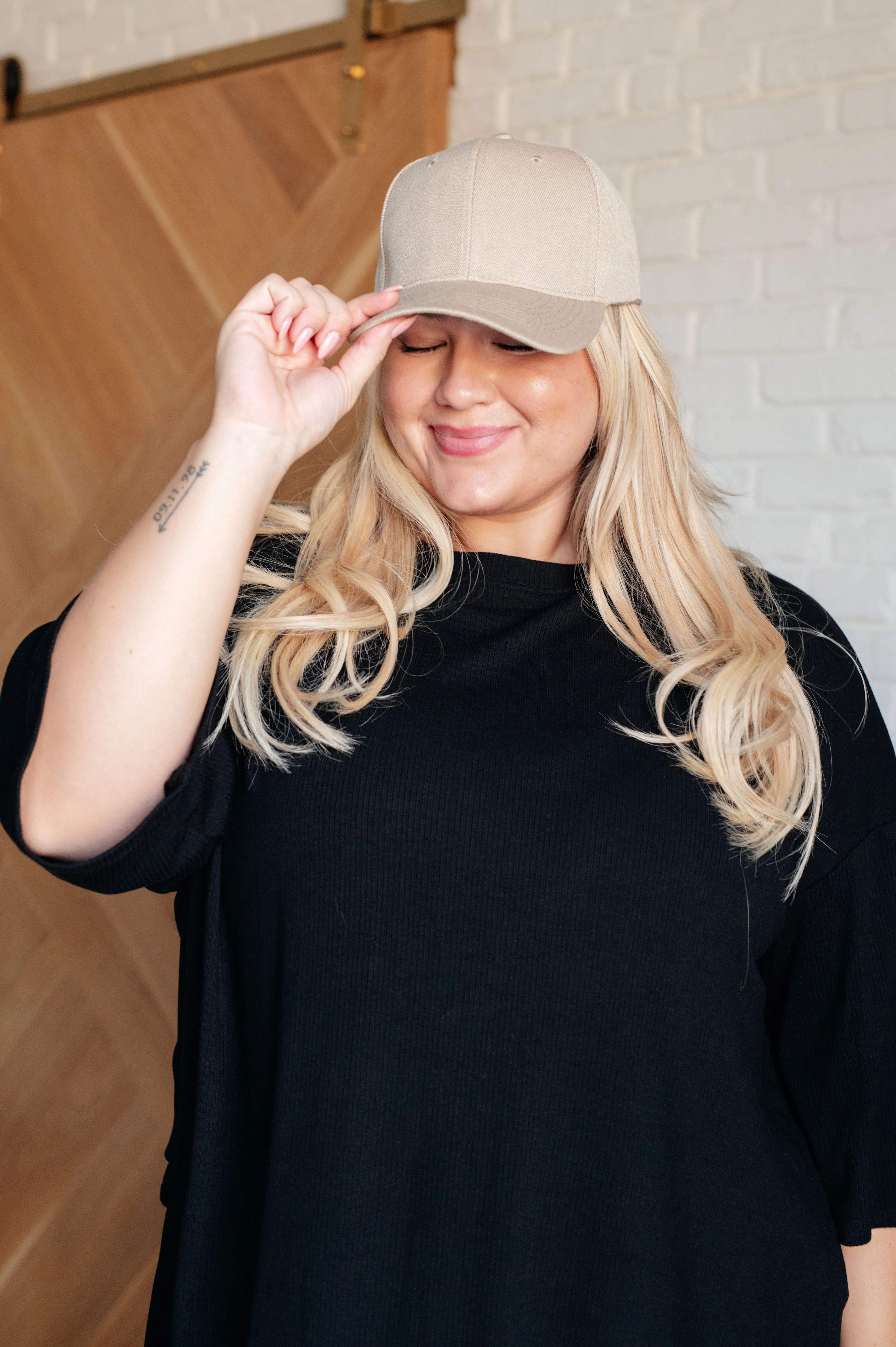 Basic Babe Ball Cap in Khaki - 9/5/2024 - Image 4