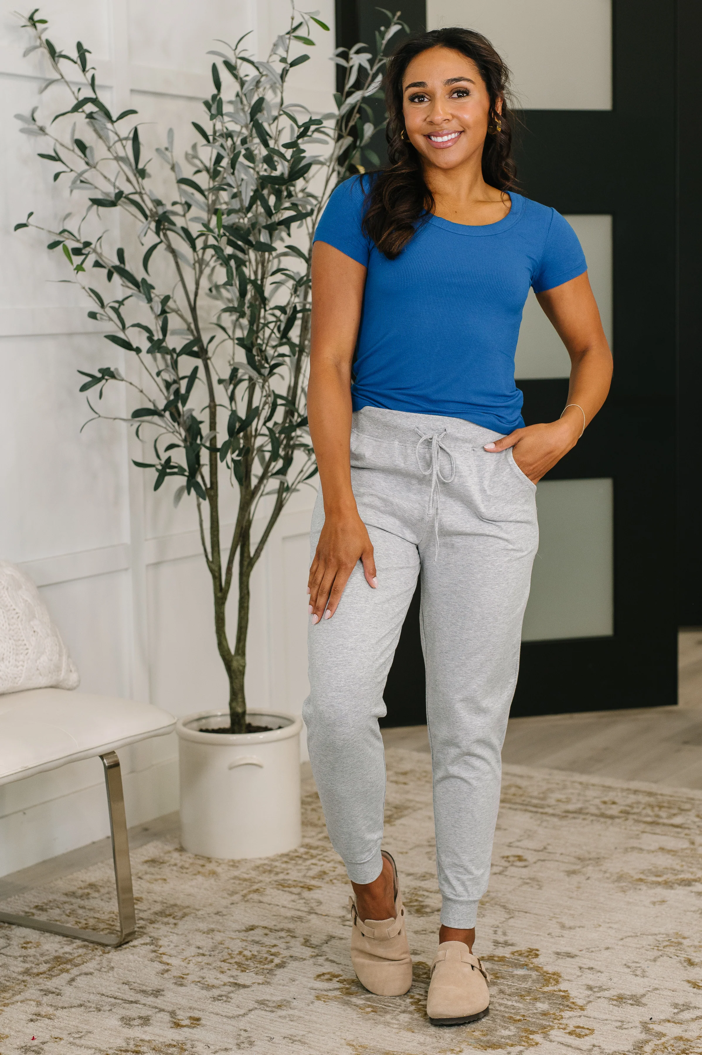 Basically A Part of Me Scoop Necked Tee in Classic Blue - 4/17/2026 NEW - Image 3