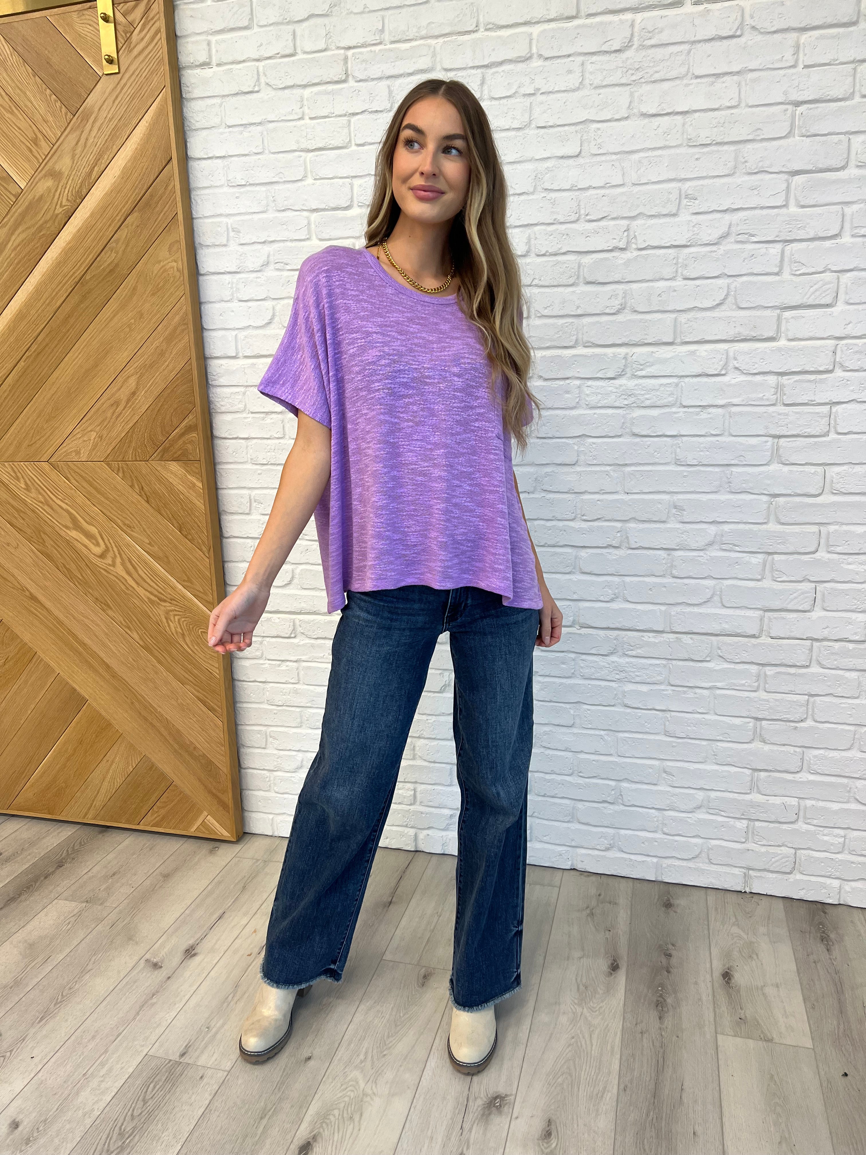 Basically Flowing Dolman Sleeve Top in B Lavender - 2/10/2025 - Image 4
