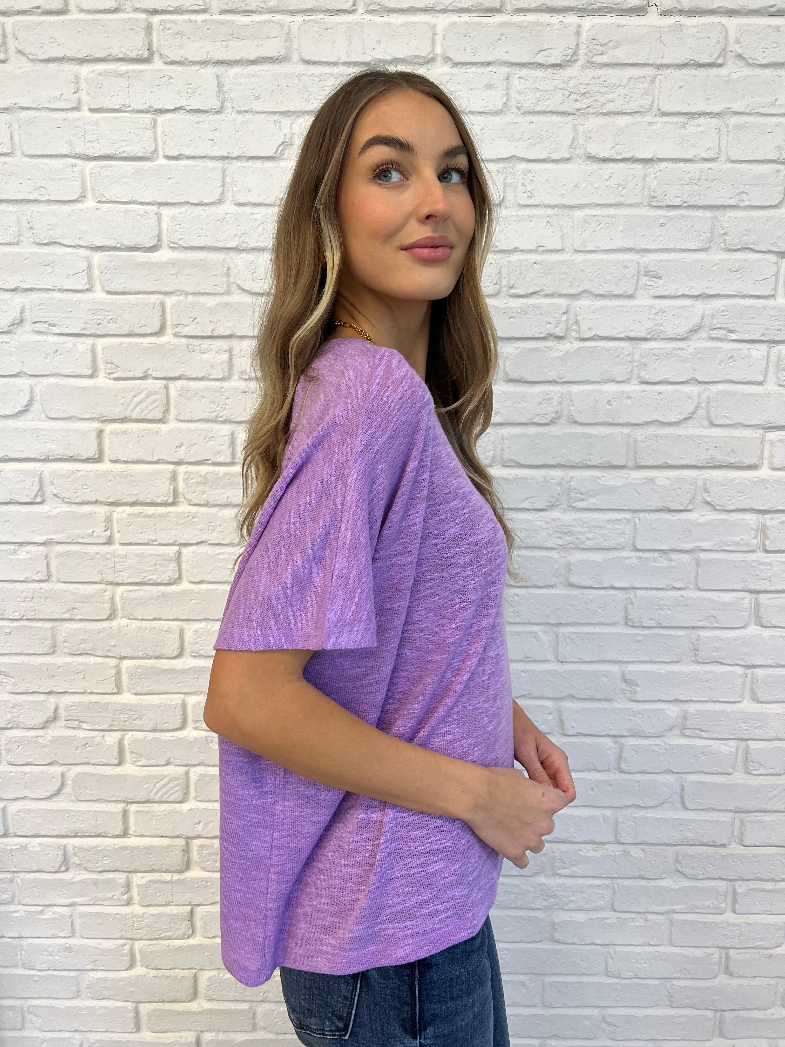 Basically Flowing Dolman Sleeve Top in B Lavender - 2/10/2025 - Image 5