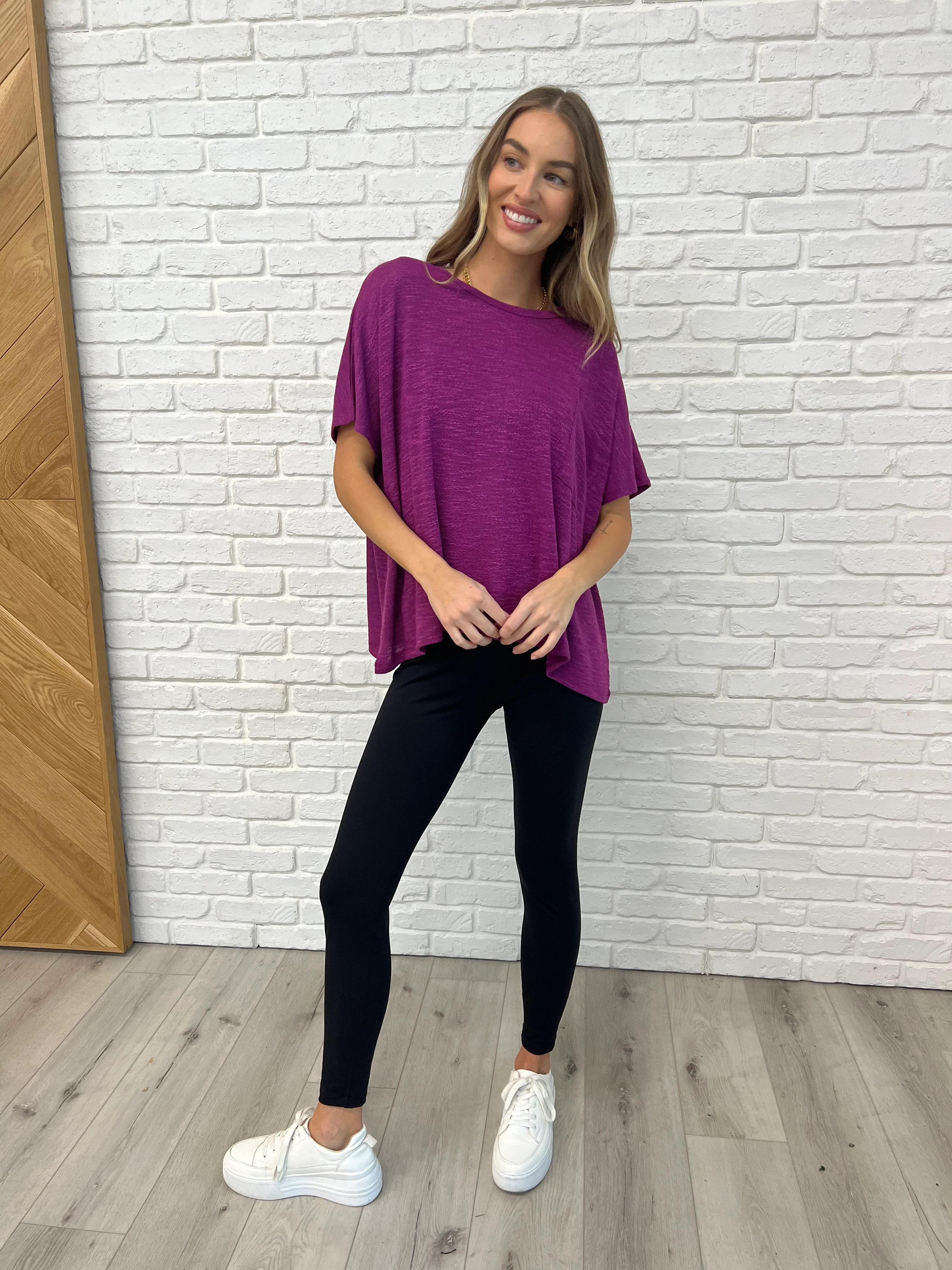 Basically Flowing Dolman Sleeve Top in Lt Plum - 2/10/2025 - Image 4