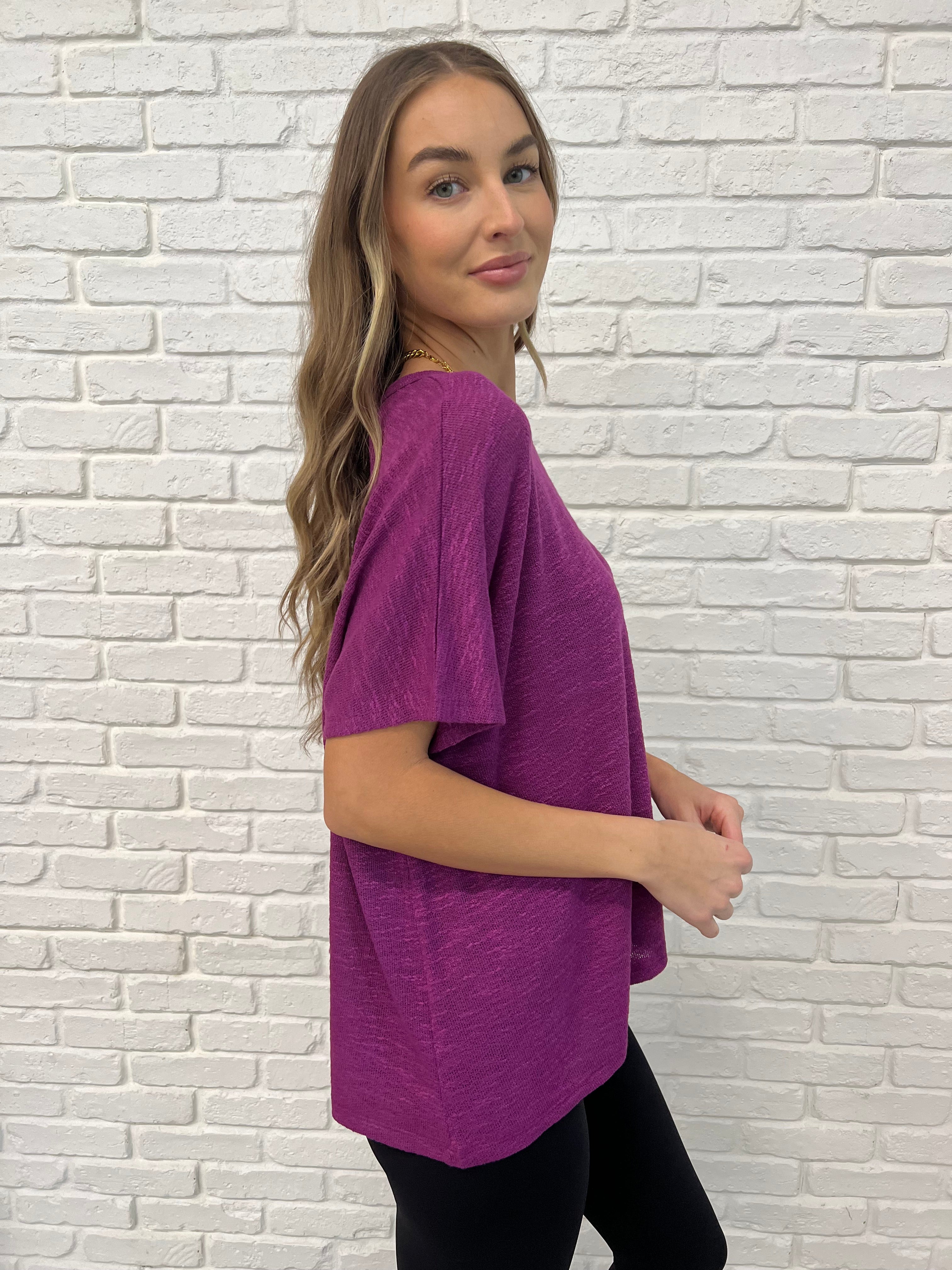 Basically Flowing Dolman Sleeve Top in Lt Plum - 2/10/2025 - Image 5