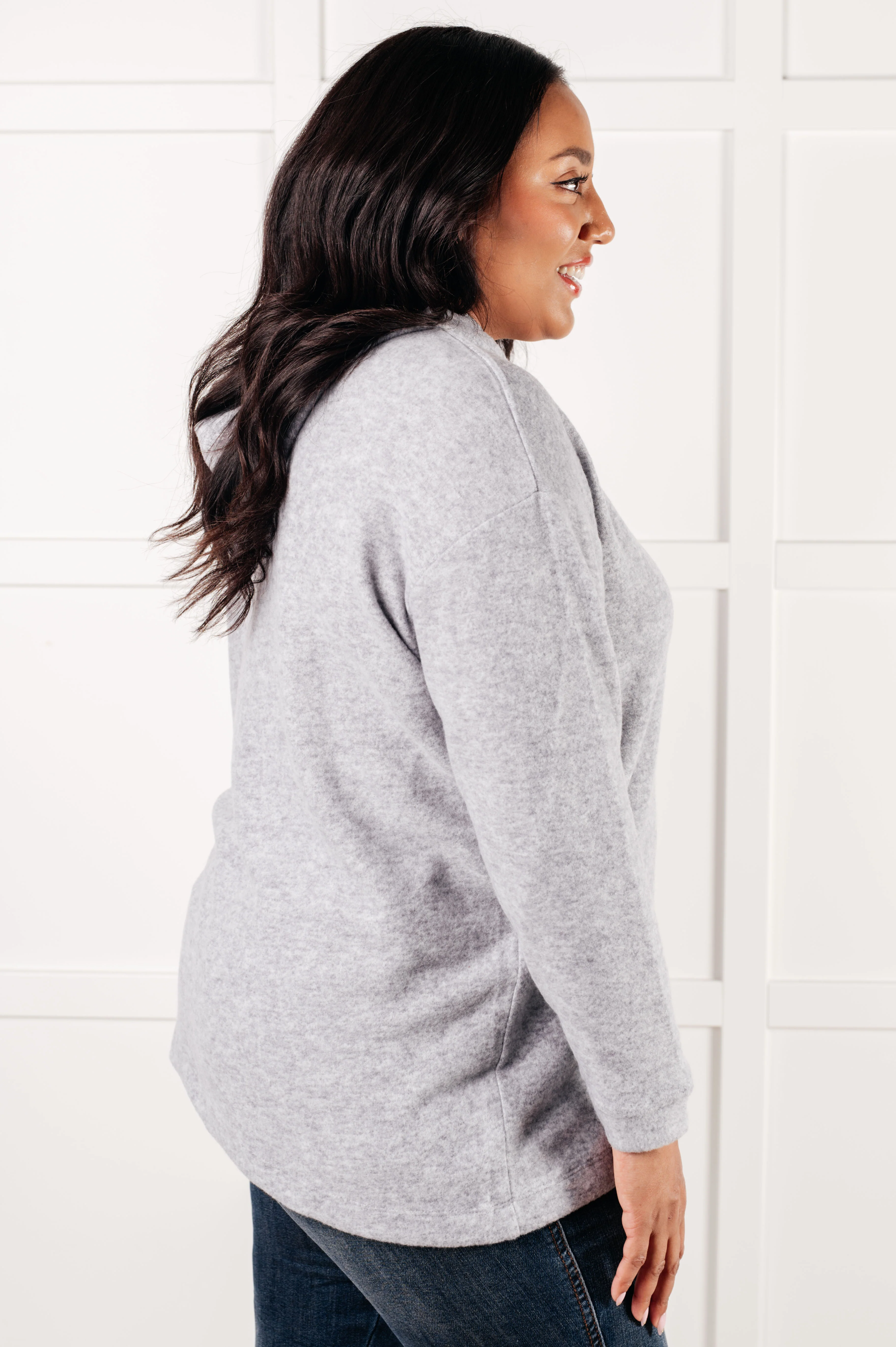 Basically My Favorite Hooded Pullover in Heather Grey - 1/15/2025 - Image 5