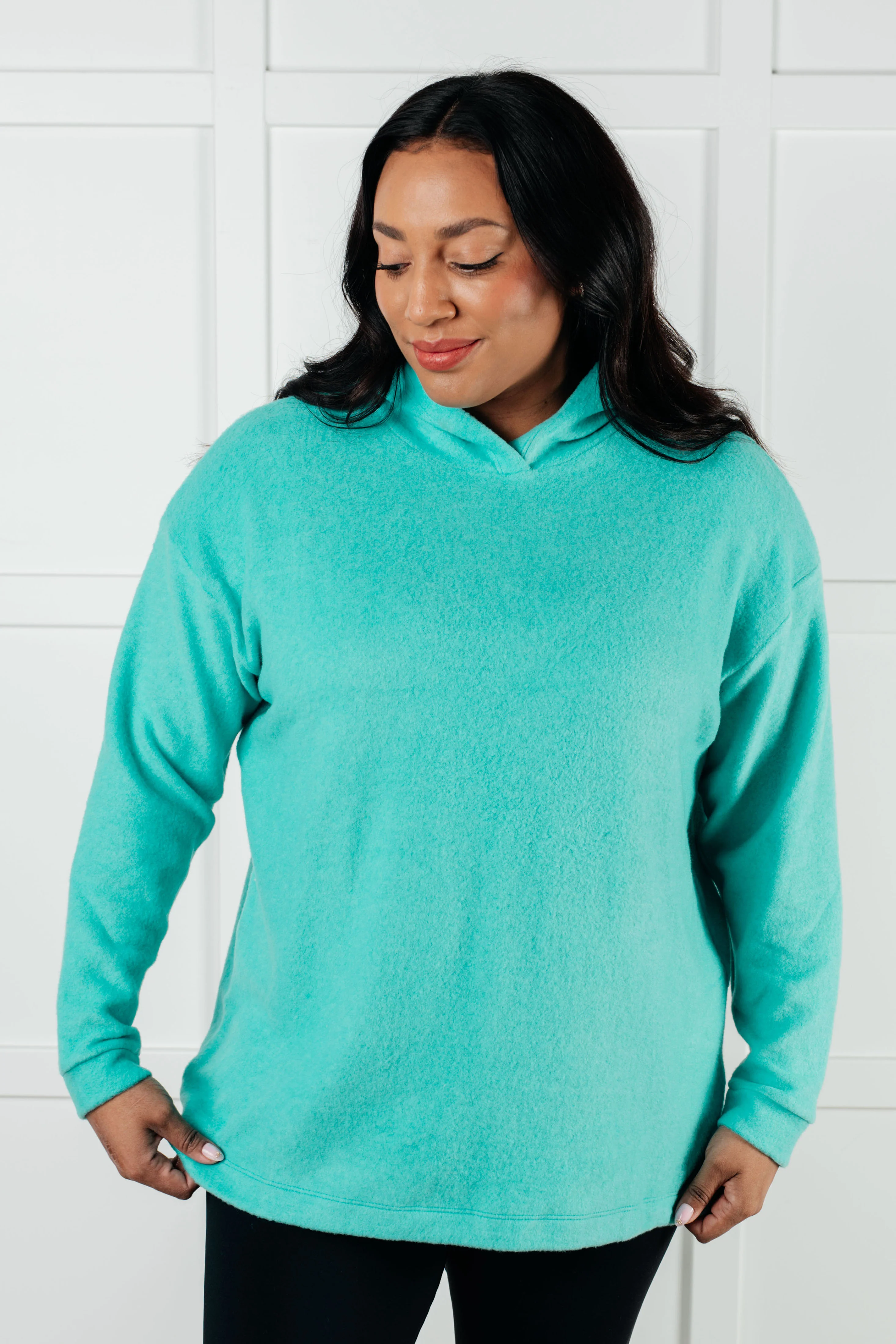 Basically My Favorite Hooded Pullover in Turquoise - 1/15/2025 - Image 2