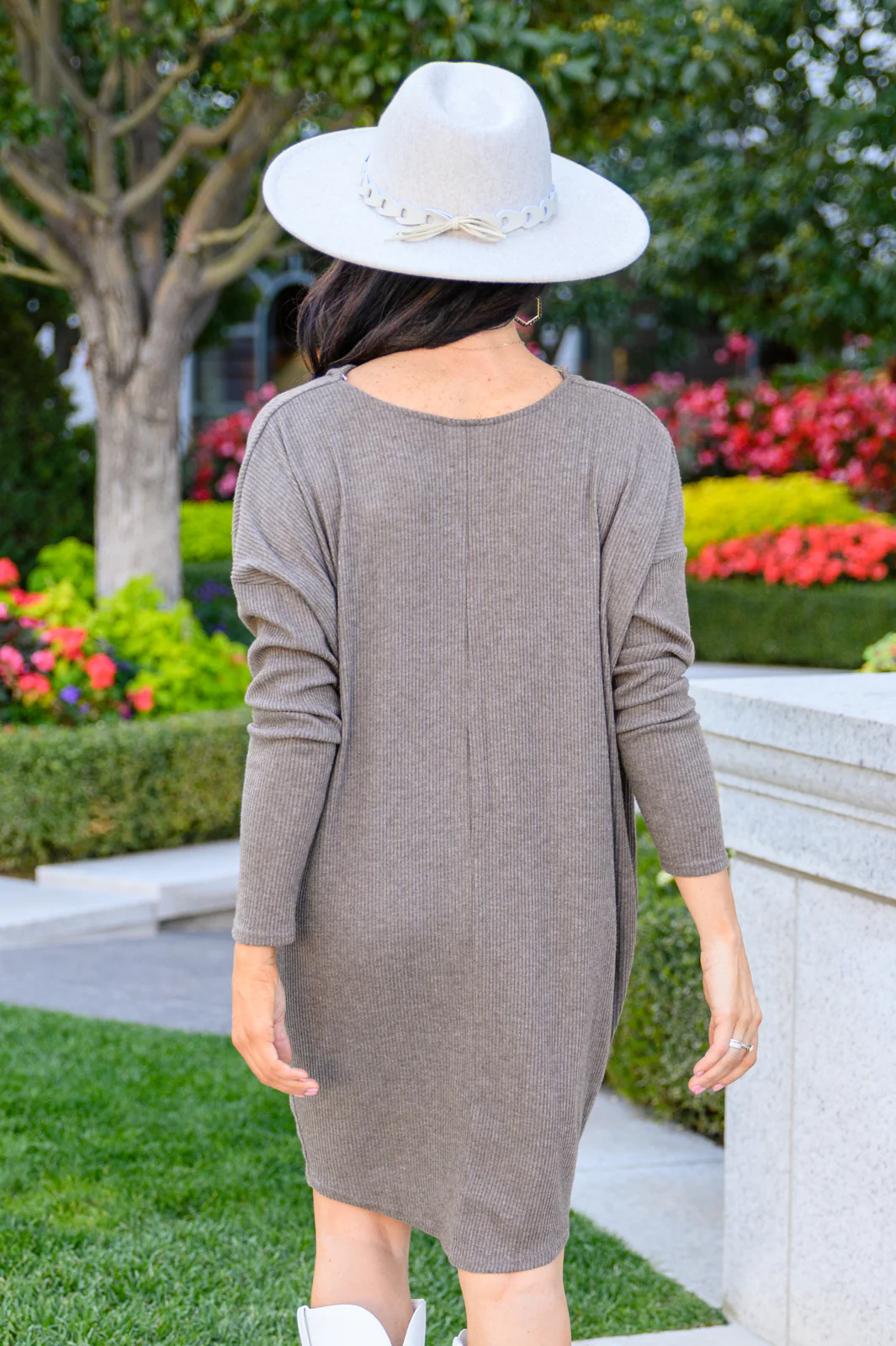 Be True Cowl Neck Knit Mini Dress In Cocoa - 10/27/2022 - Image 7