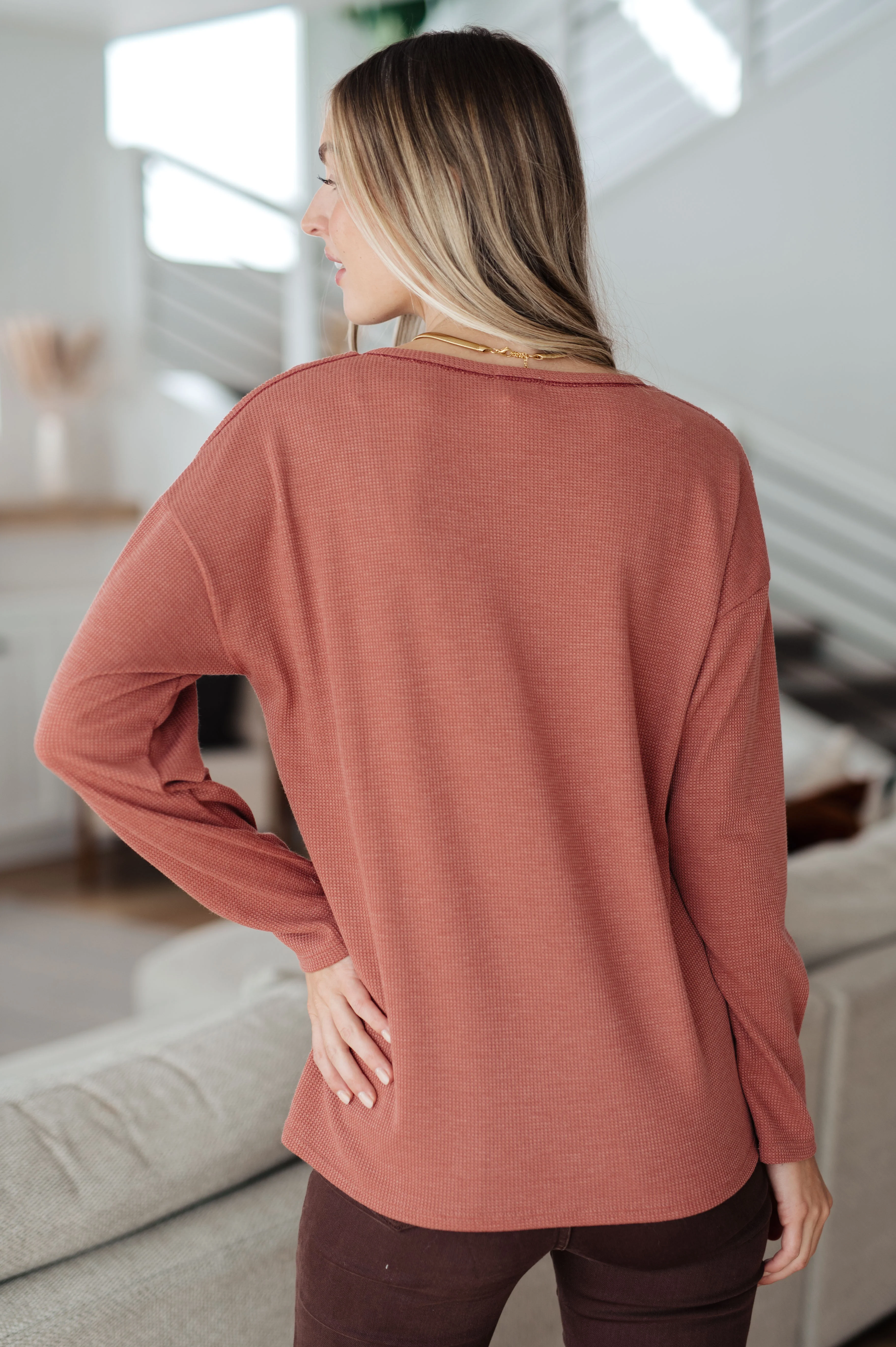 Behind The Scenes Waffle Knit Top - 1/5/2023 - Image 10