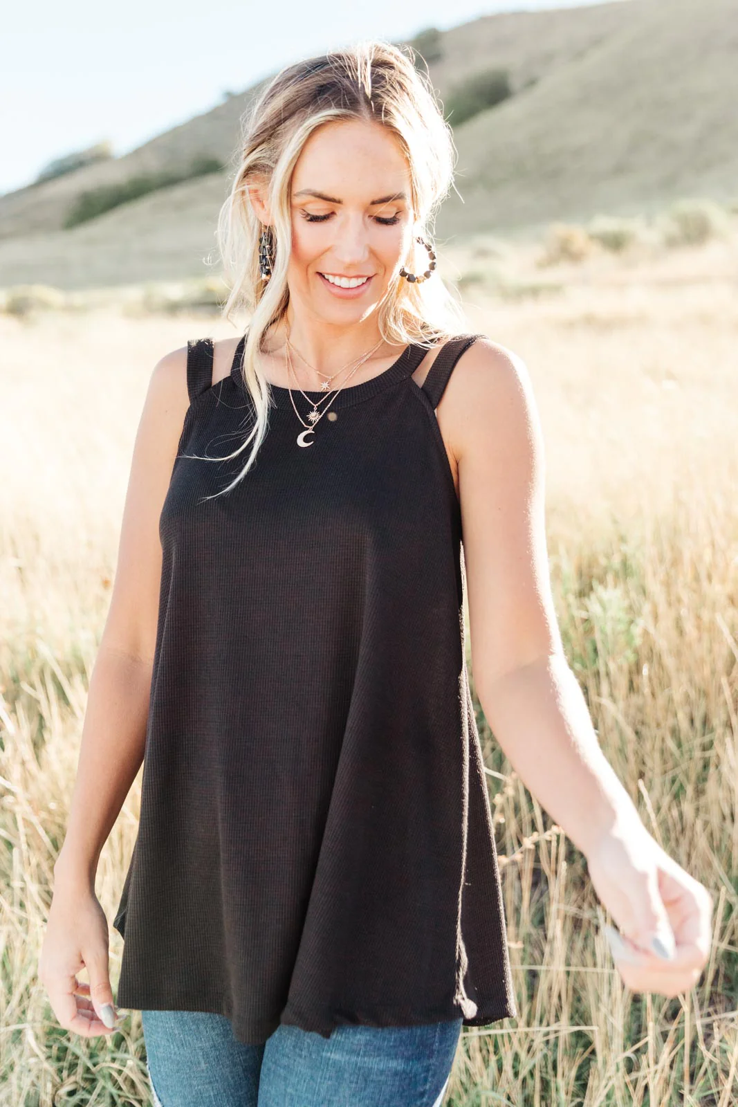 Bella Tank in Black - 10/12/2021