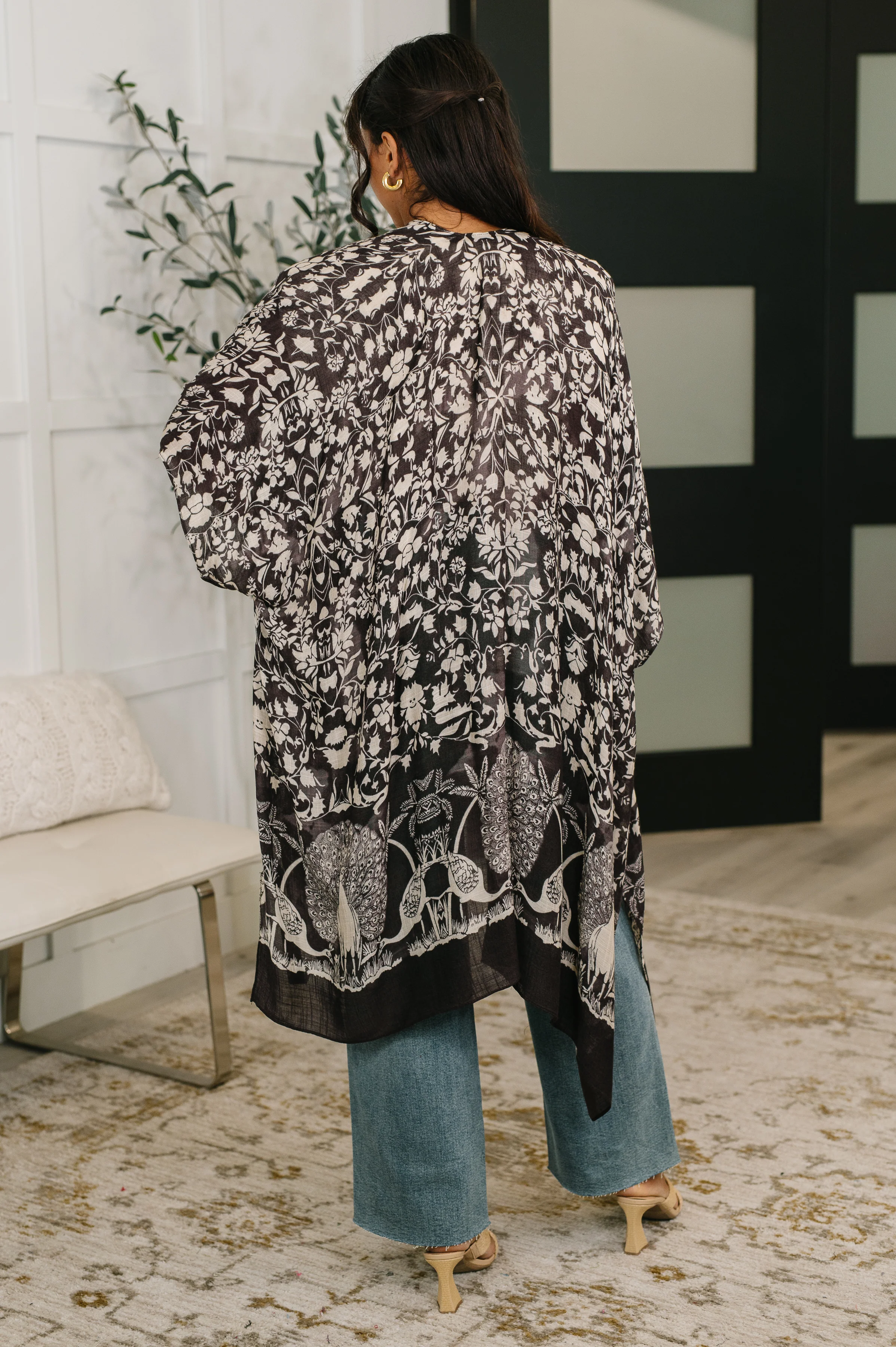 Bella Vida Open Front Floral Print Kimono - 4/17/2026 NEW - Image 5