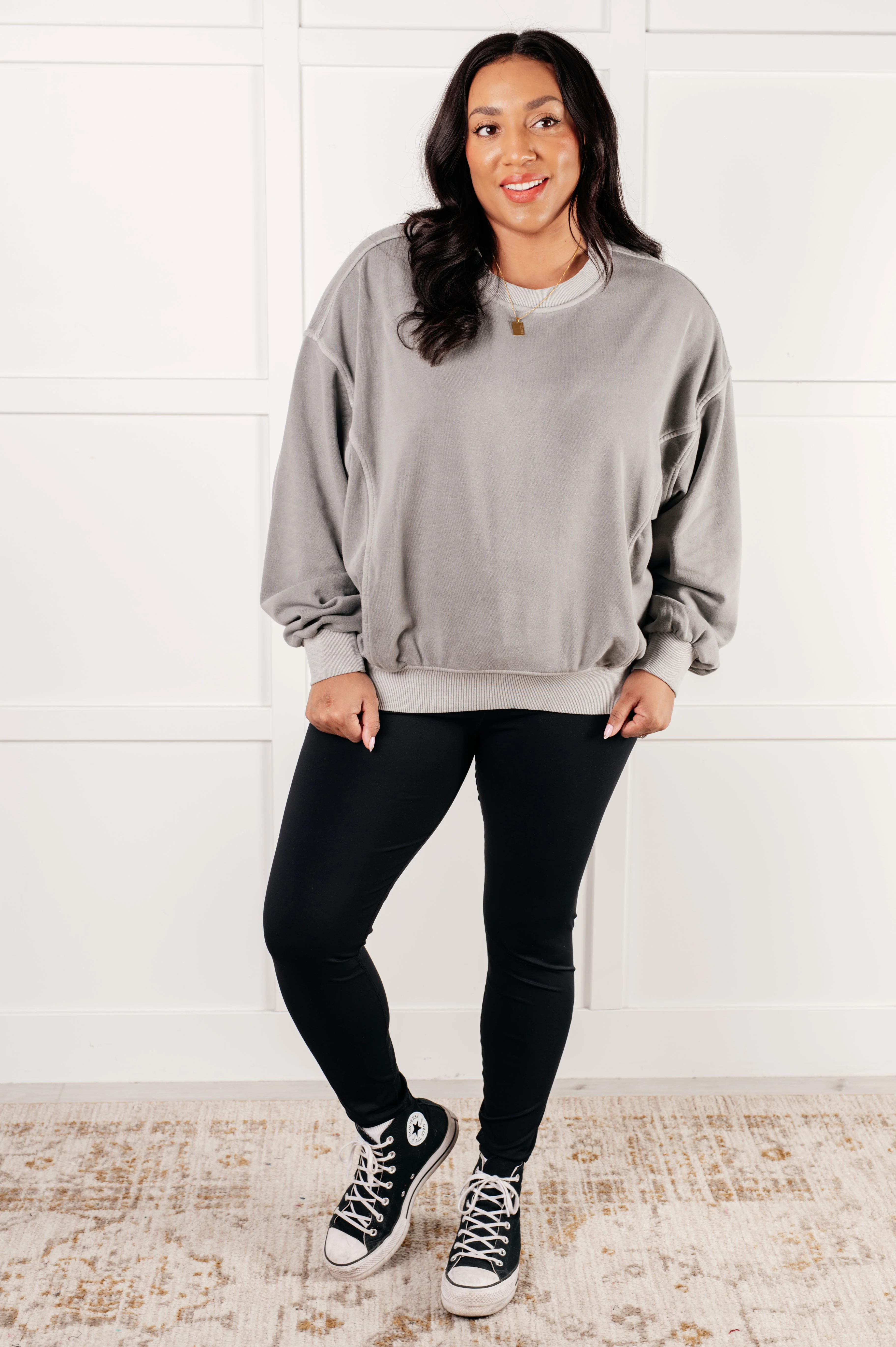 Beyond the Basics Pullover in Sleet - 1/29/2026 - Image 3