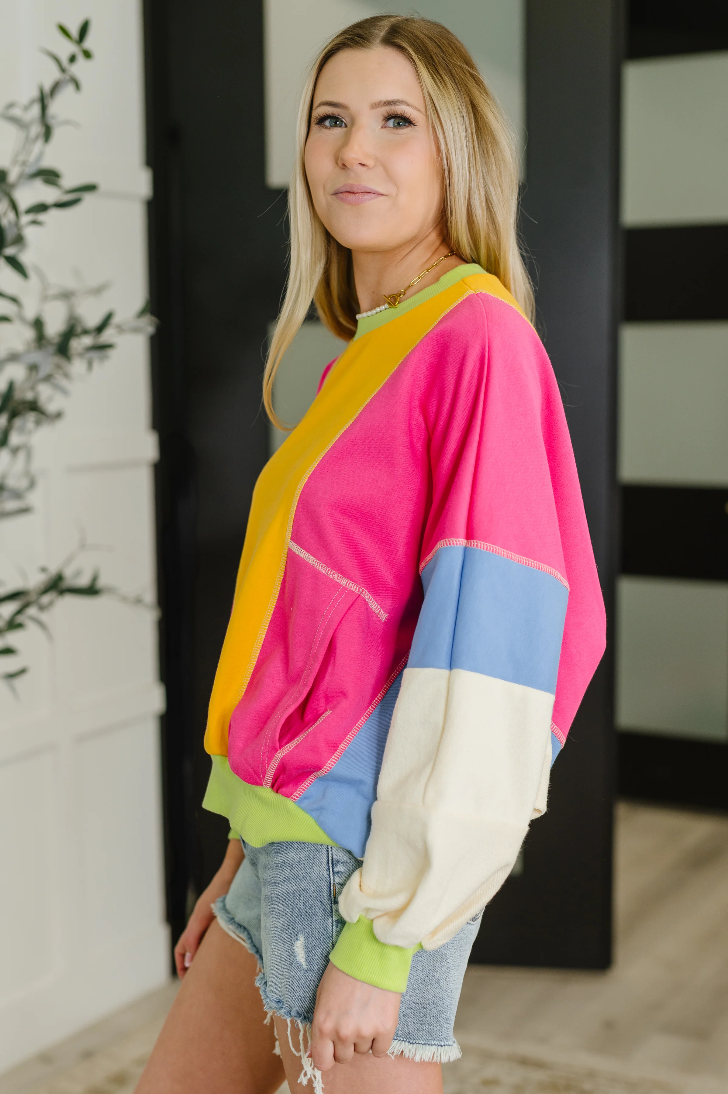 Blockbuster Color Block Pullover in Bright - 1/19/2026 - Image 4